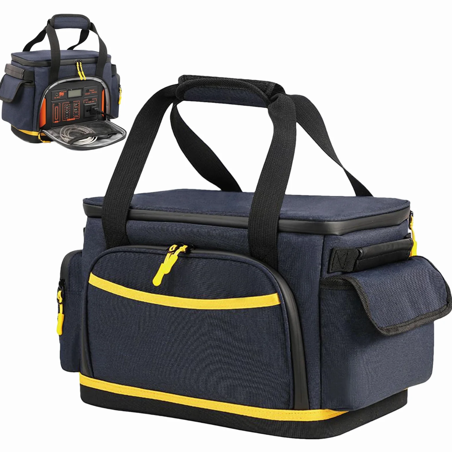 Borsa Porta Cavi Di Ricarica Organizer Antiurto e Antistatico | Custodia per Power Station Organizer Portatile Porta In Tessuto Oxford Per Cavi Elettronici Da Viaggio