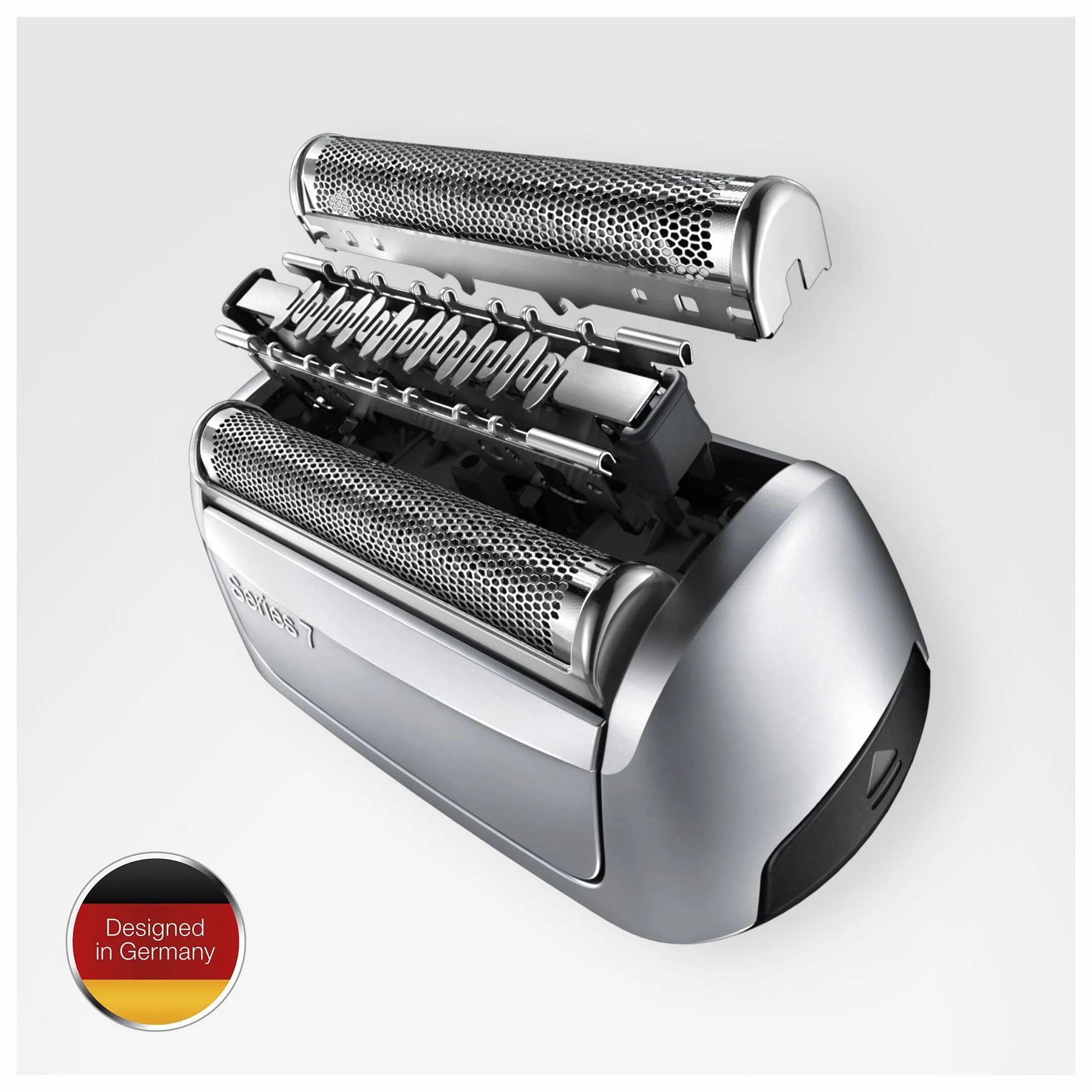 Braun 70S Testina di Ricambio Originale per Rasoio Elettrico Barba Series 7 Argento