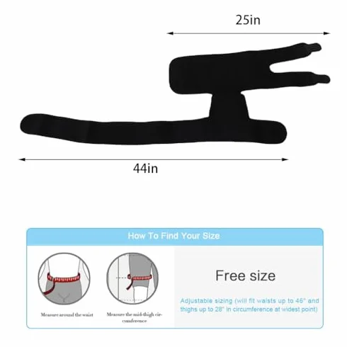 Tutore per l'inguine e l'anca in neoprene traspirante per dolore alla sciatica e stiramenti