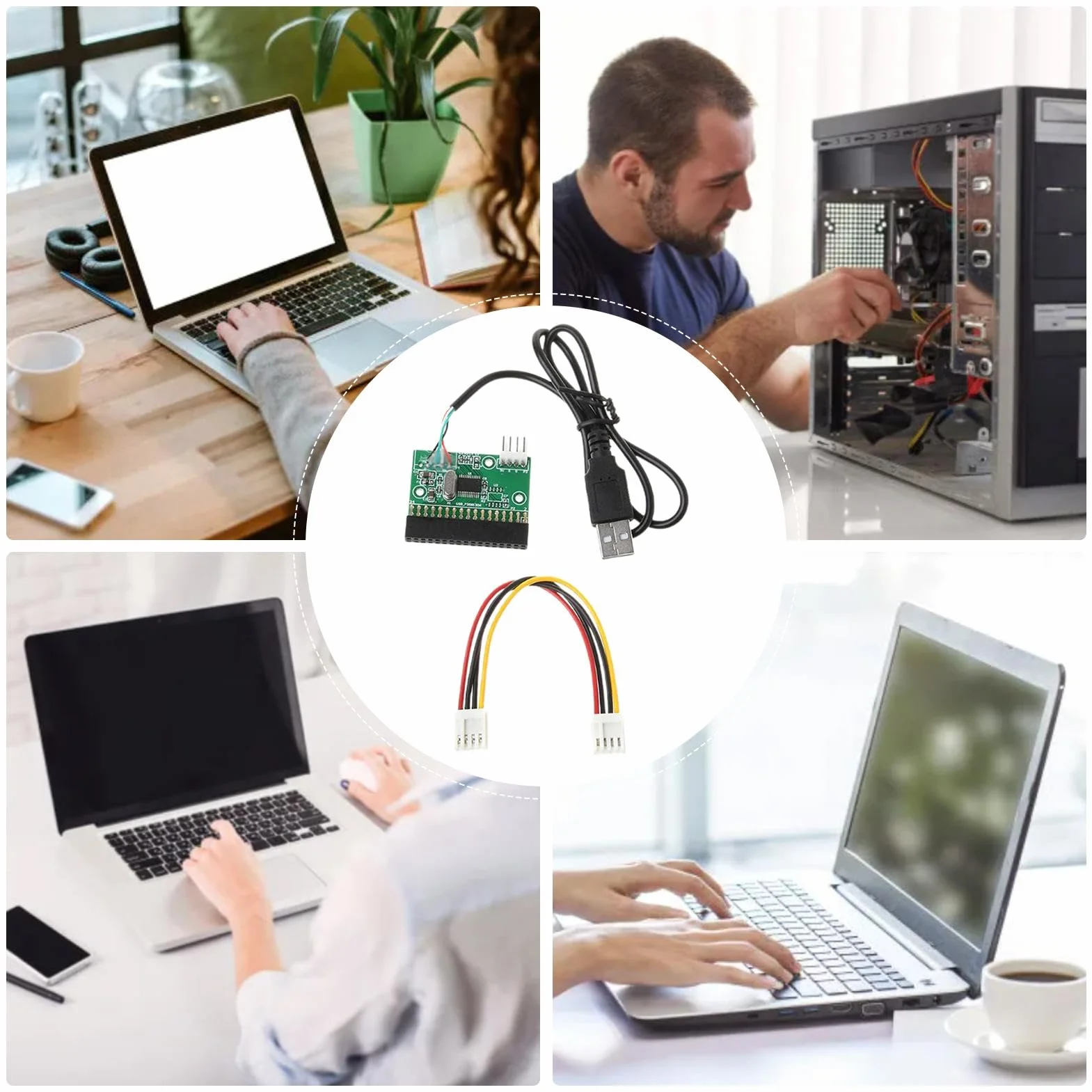 Unità floppy disk, Connettore USB per 1,44 MB, adattatore USB da laptop, desktop e PC