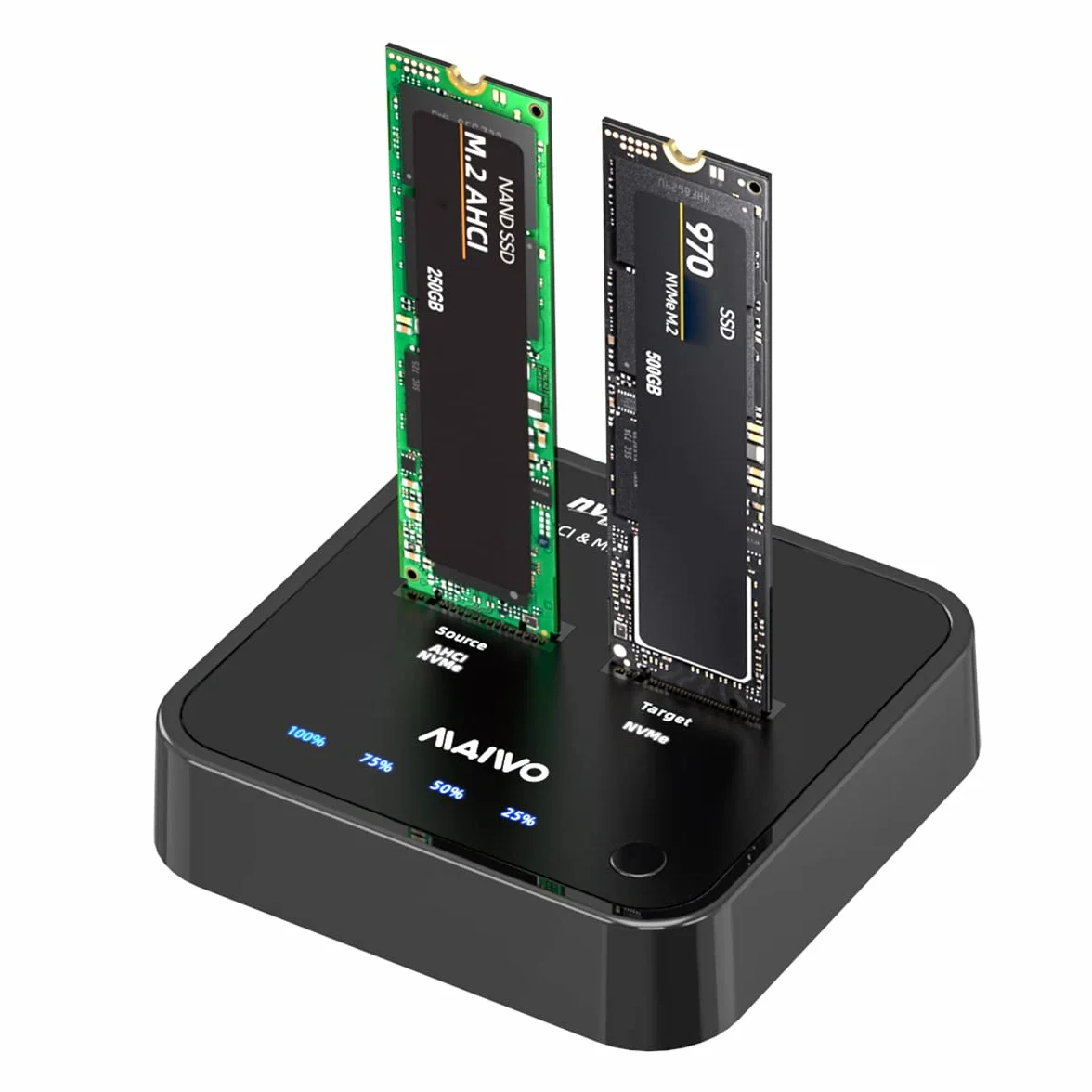 MAIWO K3016P2 M.2 NVMe AHCI SSD Docking Station USB 3.2 Gen2x2 20Gbps Clone Duplicator