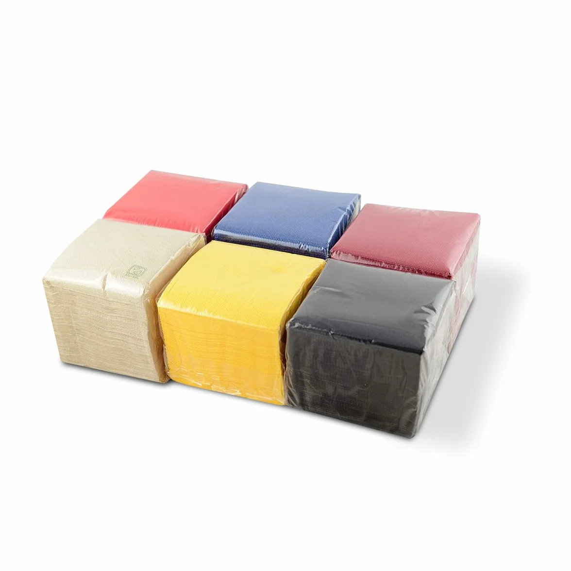Hostelnovo 600 pezzi tovaglioli in carta colori assortiti 10x10 cm per cocktail