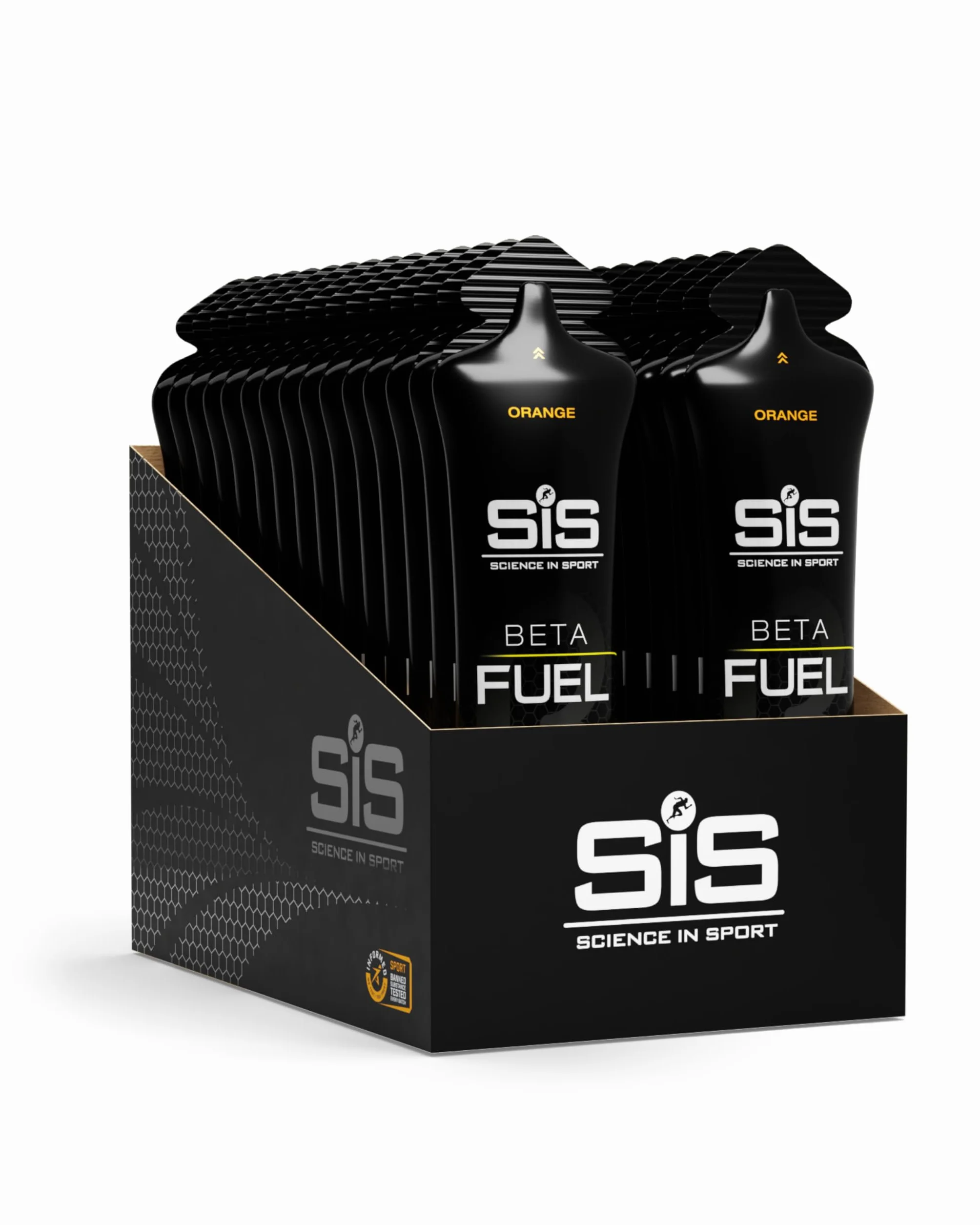Science in Sport Beta Fuel Gel Dual Source Gel energetico Bevanda Sportiva Arancia 30 x 60ml 40g carboidrati rapporto 1:0,8