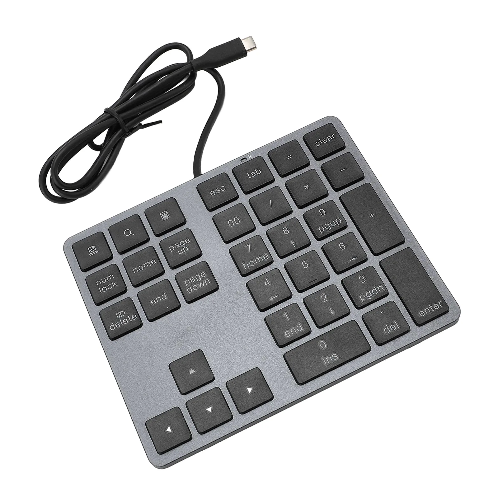 Topiky Tastiera Numerica Cablata Design Elegante e Portatile per un Rapido Inserimento dei Dati Adatto a Laptop e Desktop 34 Tasti