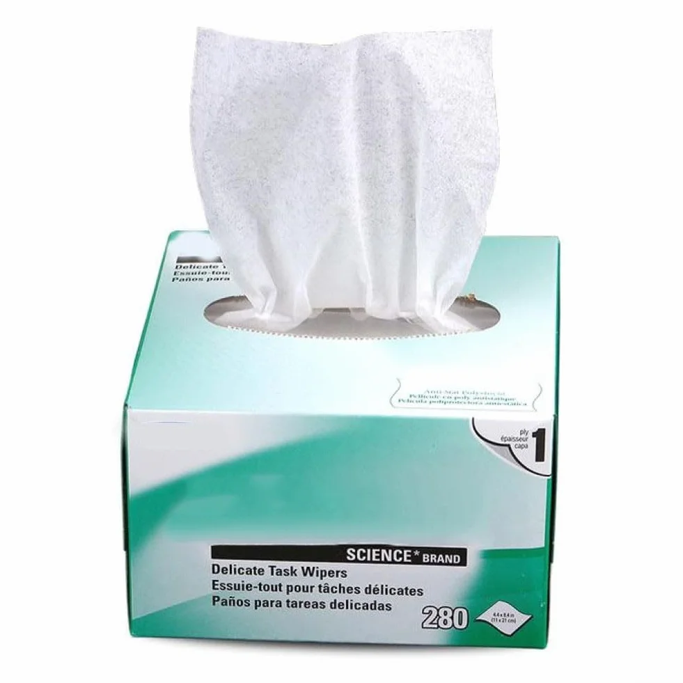 Salviette di carta per pulizia fibra ottica, 280 fogli, anti statica, antigraffio, resistente umidità