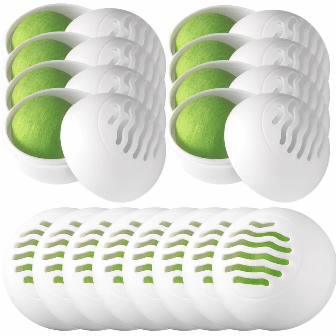 Palline Profumate Deodoranti per Scarpe da Ginnastica e Scarpiera, Anti Odore, Rinfrescanti, 24 Pezzi