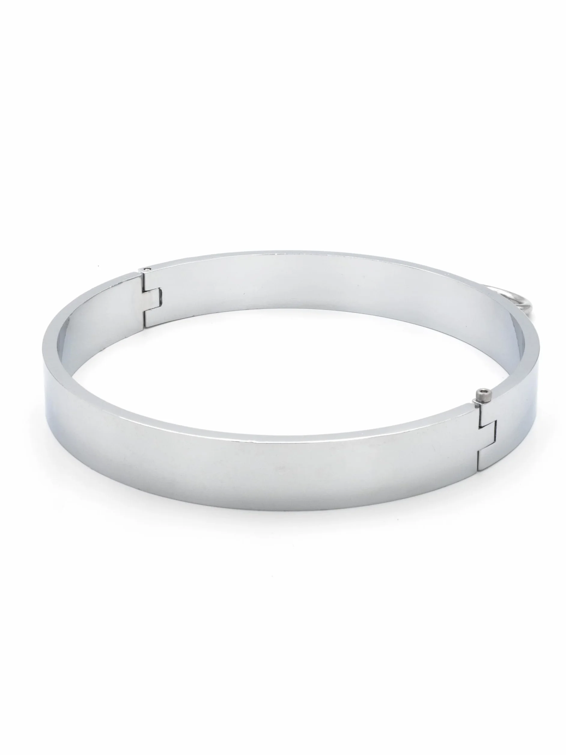 BONDAGERIE® Collare schiava donna uomo metallo anello due grandezze