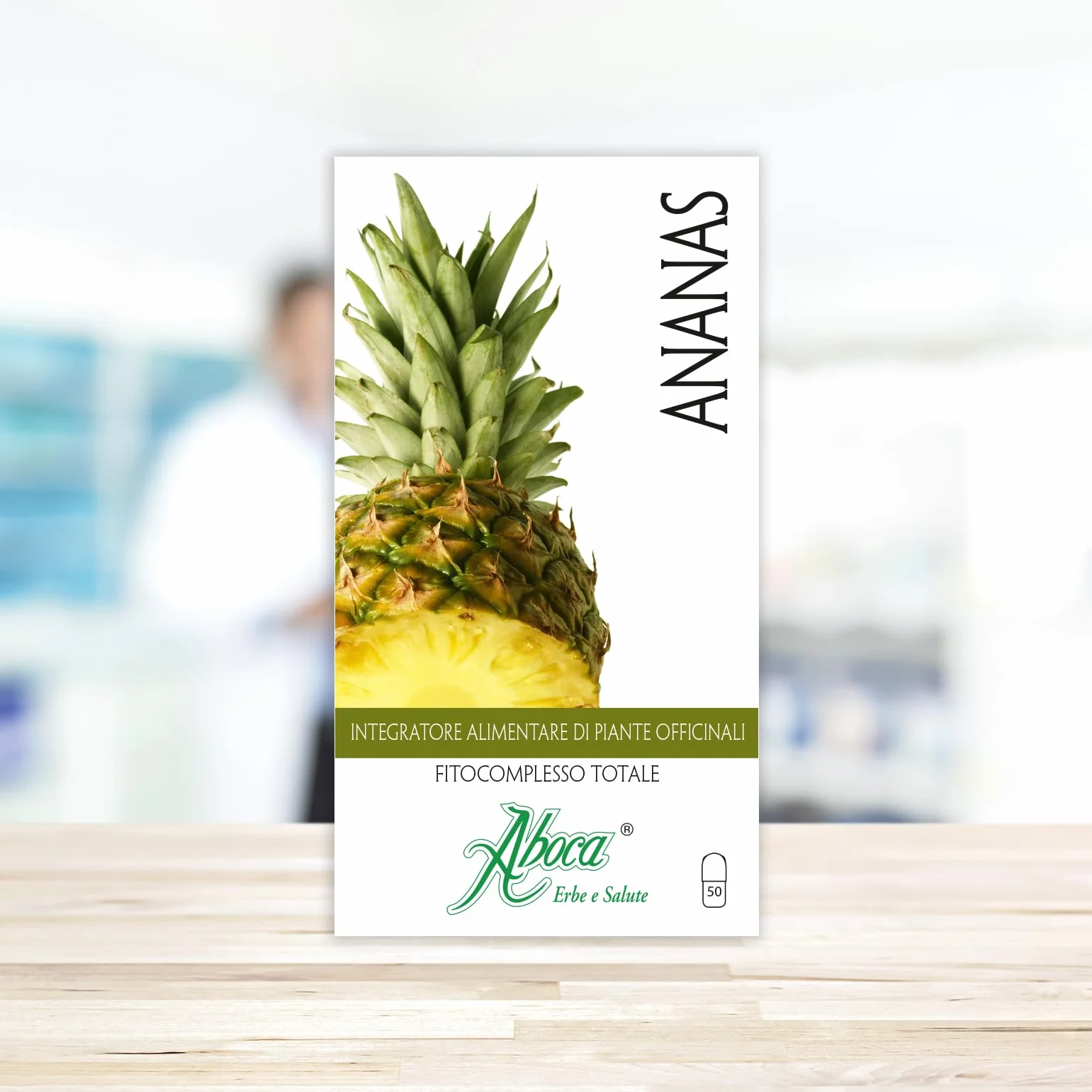 Aboca Ananas Fitocomplesso Totale 50 Opercoli Integratore con Bromelina