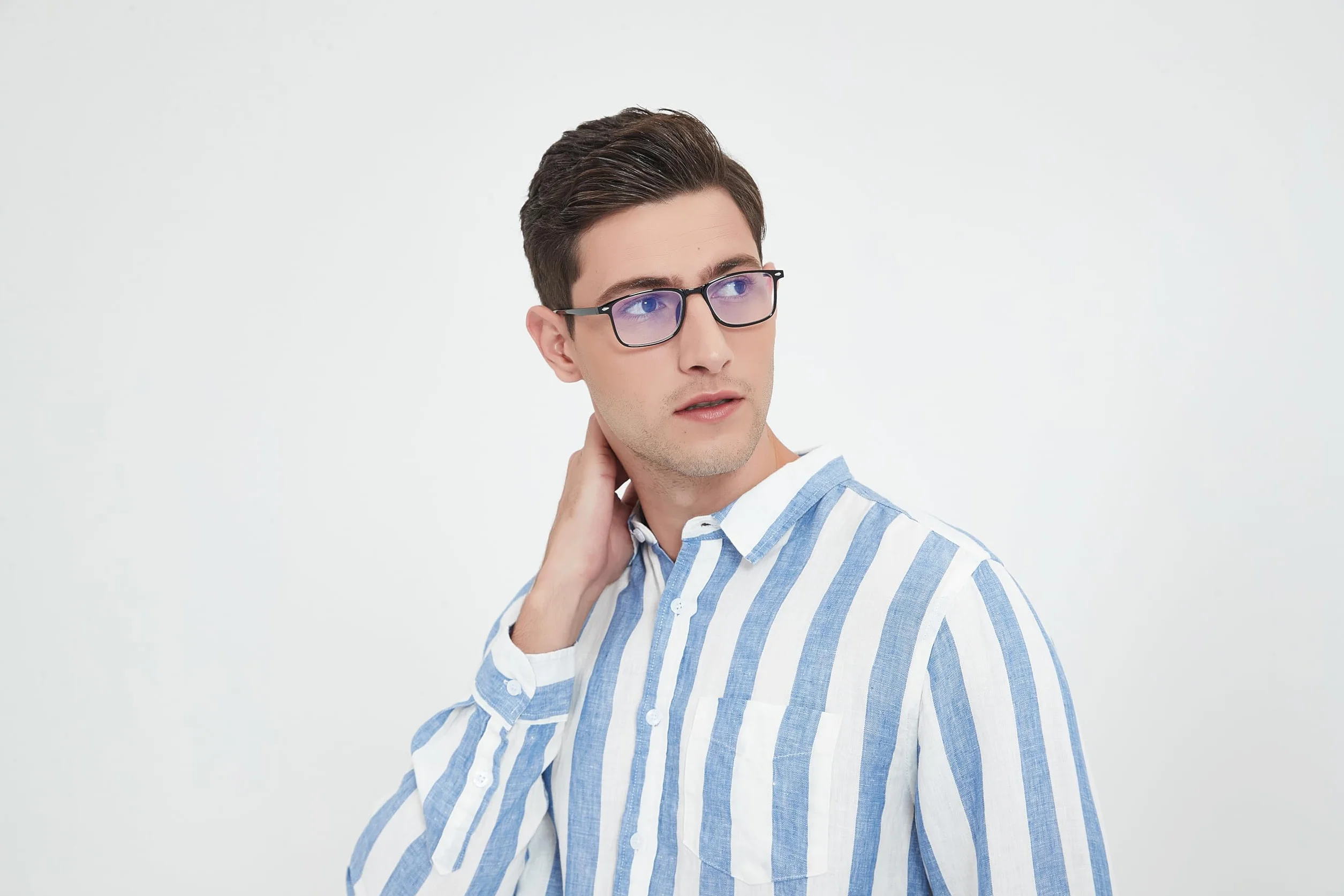 Occhiali a Distanza con Filtro Luce Blu -5.5x - 0.0x per Miopia Uomo Donna