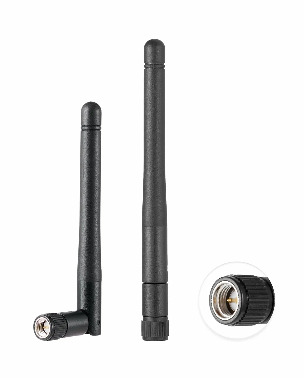 Vecys 2PCS Doppio Banda WiFi Antenna 2.4GHz 5GHz 5.8GHz Antenna 1.5dBi MIMO SMA Maschio Antenna per Router WiFi Scheda LAN Wireless PCIe Scheda Router Monitor Videosorveglianza