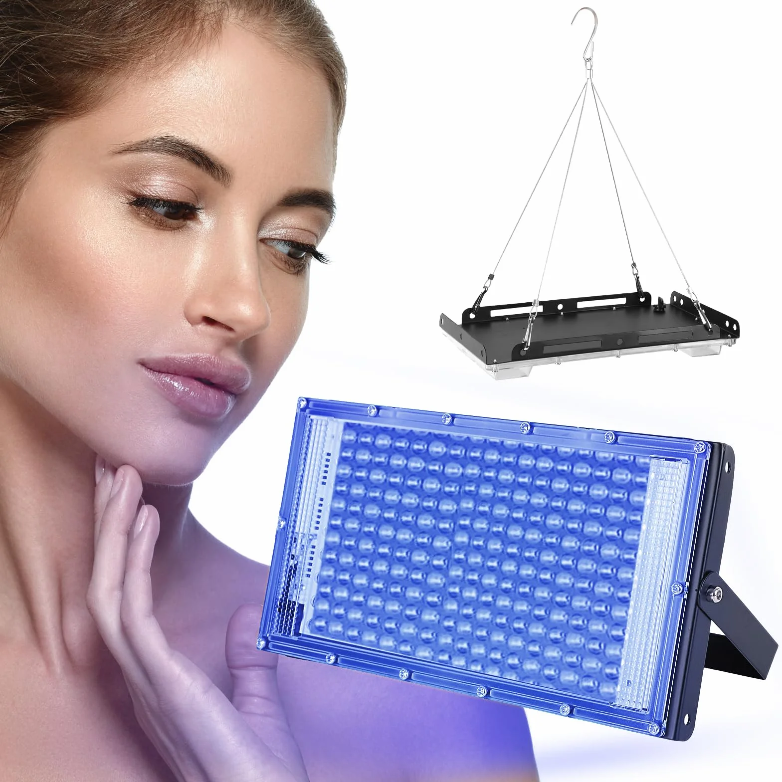 Solarium per la casa 15 W 144 LED USB portatile abbronzante viso corpo