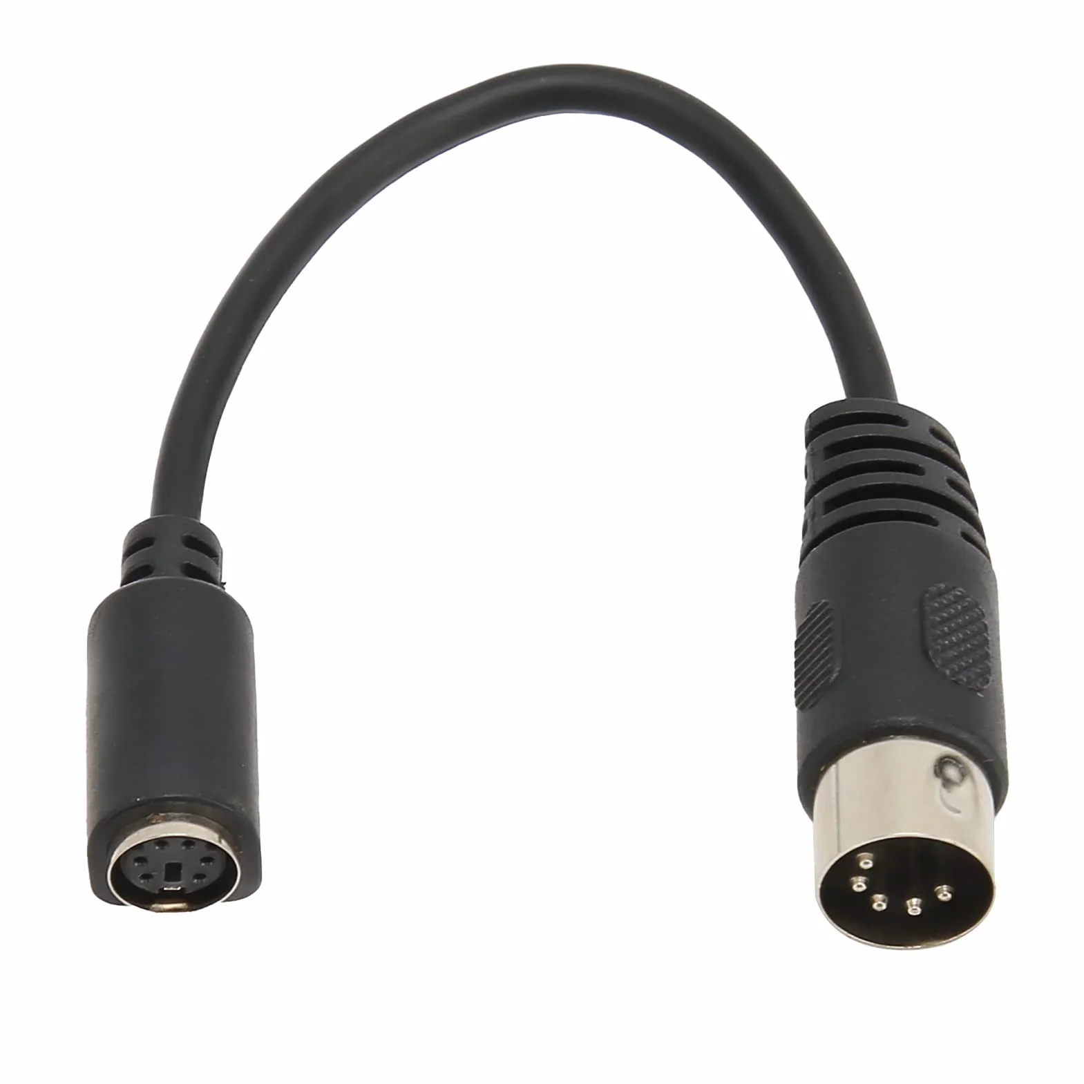 Cavo Adattatore DIN 5 Pin Maschio a Mini DIN 6 Pin Femmina,Cavo Convertitore Mouse Tastiera PS2, 5,9 Pollici