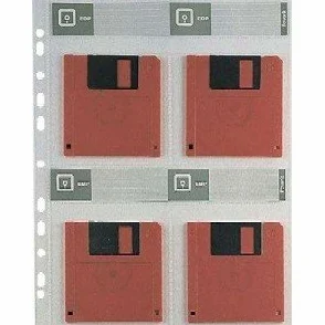CONF 20 BUSTE CON BUCHI PORTA FLOPPY DISC