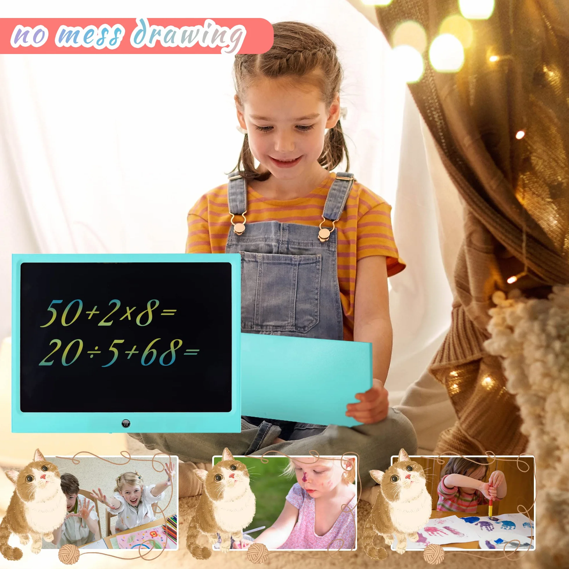 Tavoletta da scrittura LCD 15 pollici per bambini giocattolo educativo cancellabile