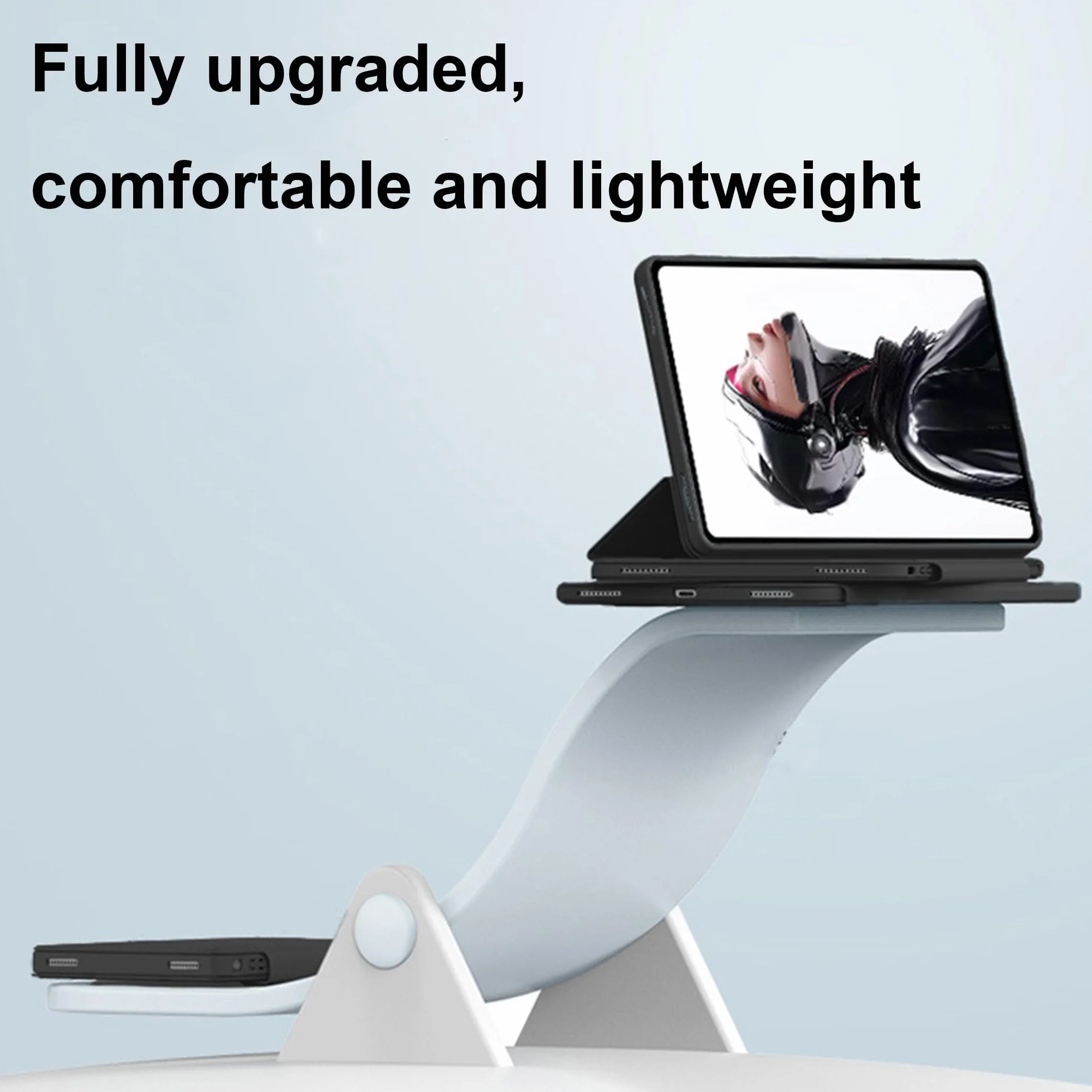 Cover per RedMagic Astra 9", Funzione Stand Verticale, Anti-Goccia, Custodia Protettiva Antiurto per RedMagic Astra 9" - Nero