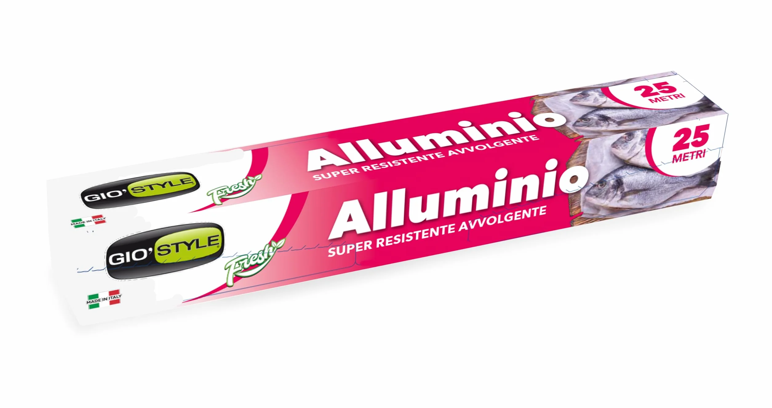 Rotolo alluminio alimentare 25 m GIO'STYLE Made in Italy