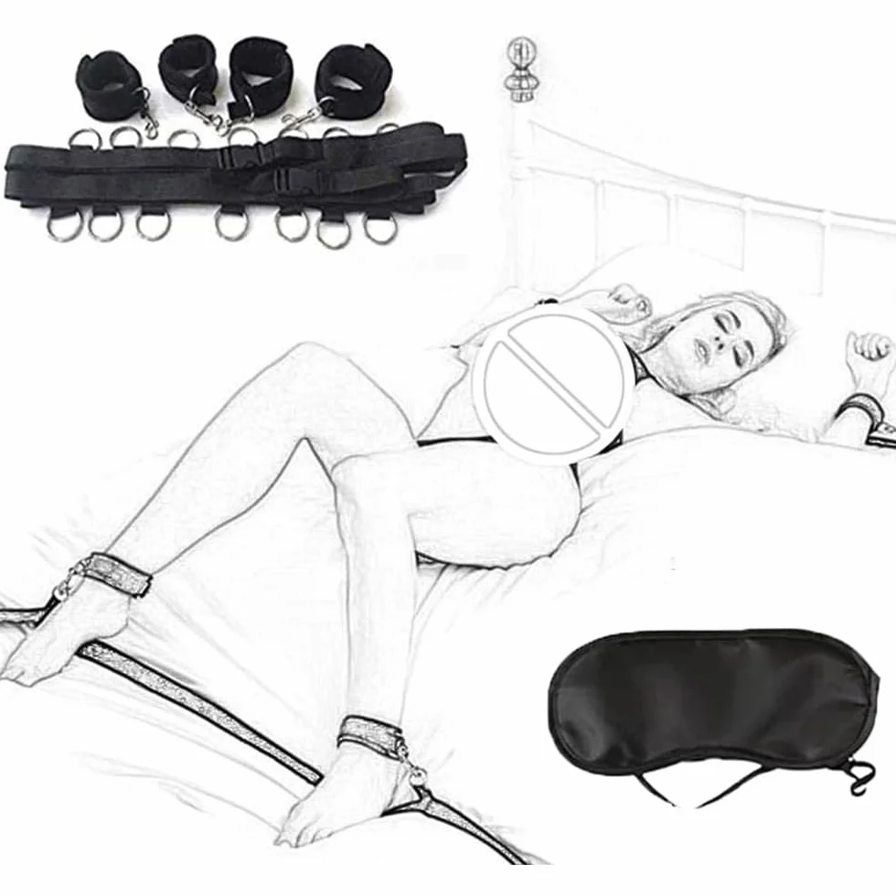 Cinghie in Nylon per Biancheria da Letto, 2 Pezzi Regolabili, Benda per Dormire