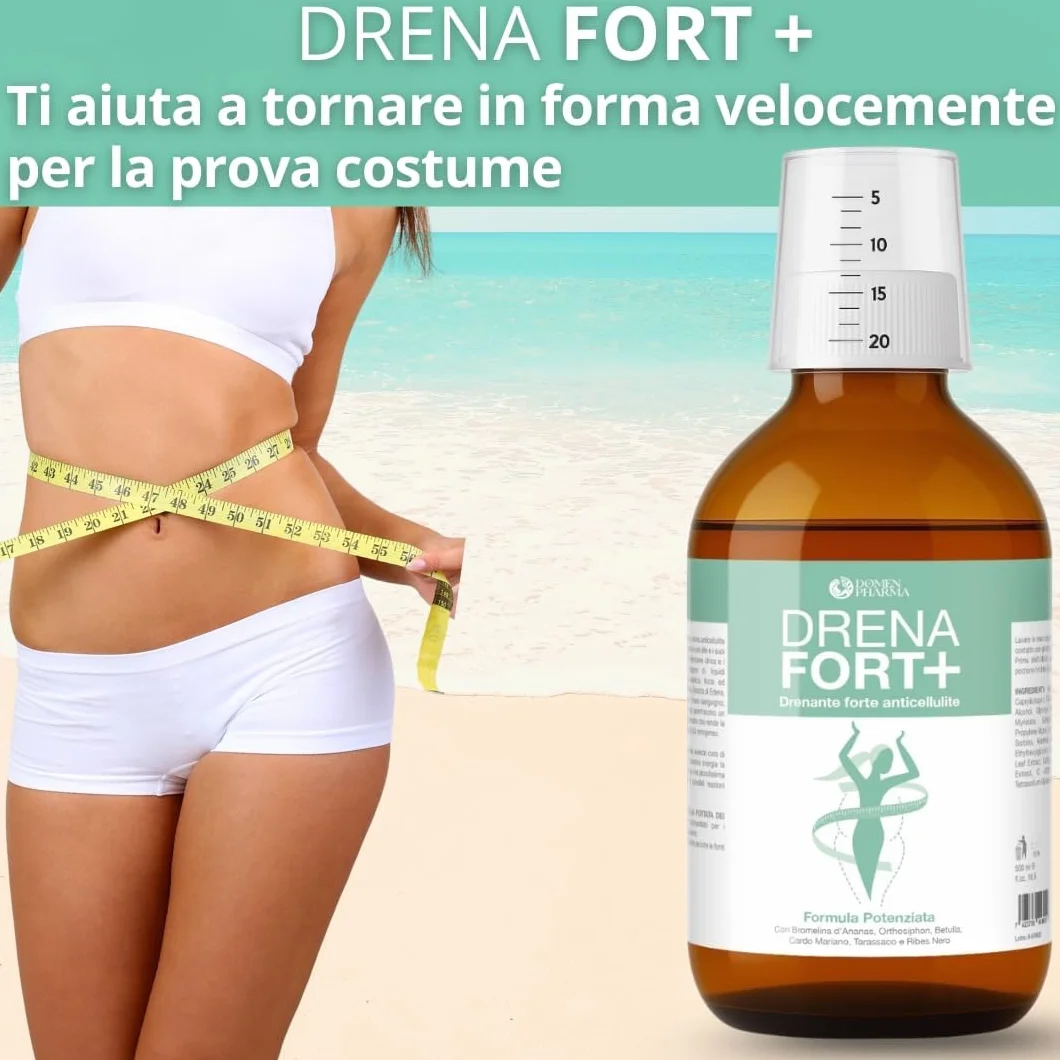 Drenante Forte con Bromelina e Ananas Detox Dimagrante Sgonfiante Pancia Glutei