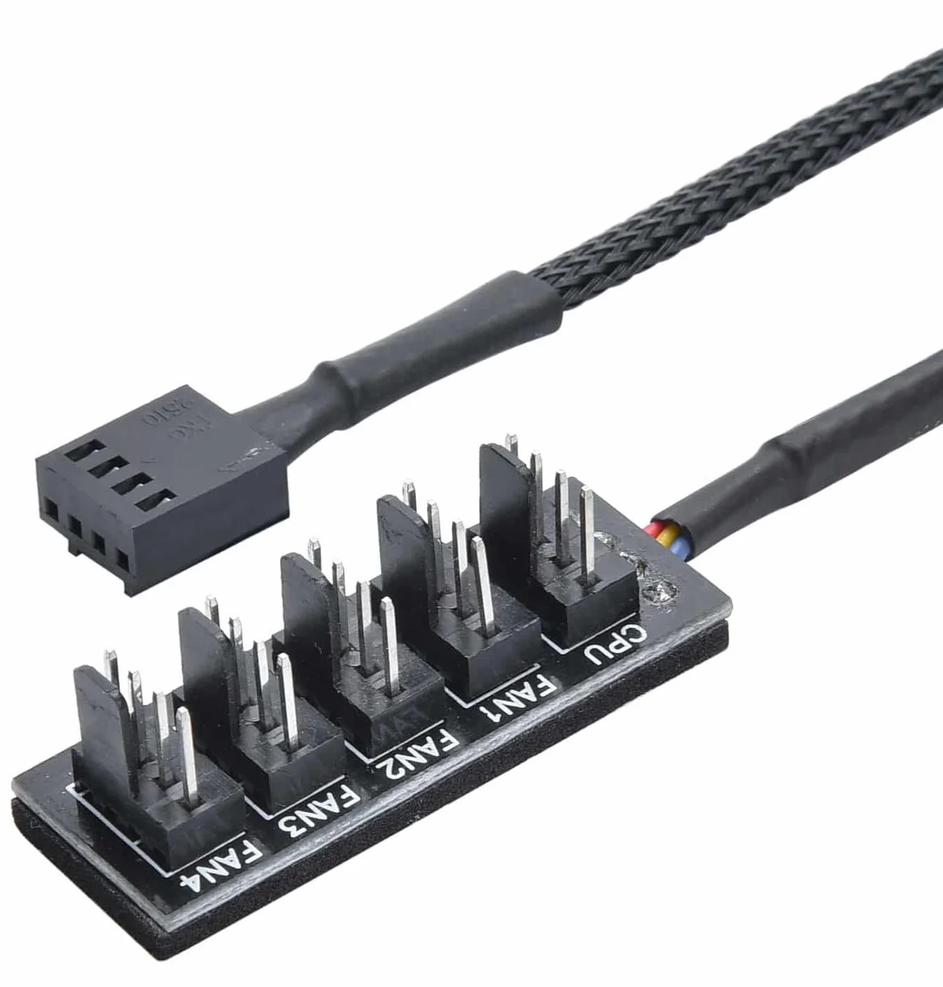 Gelid Solutions Hub Splitter PWM da 1 a 4 Cavo di Alimentazione per Ventole Nero