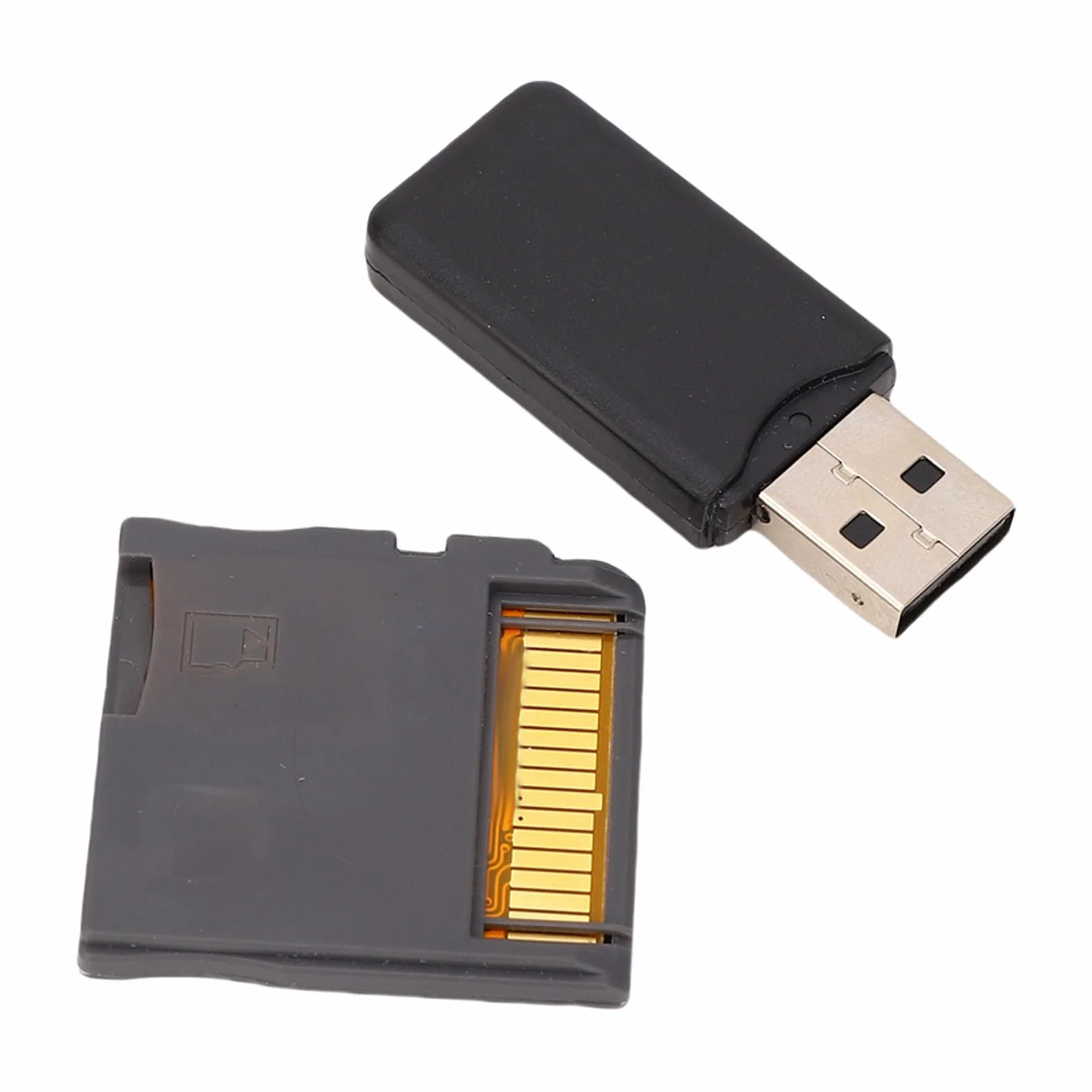 Scheda Flash per Videogiochi, Scheda di Memoria Flash Alimentata da Chip ASIC per Console 2DS 3DS, con Lettore di Schede, Supporta Piccole Schede di Memoria da 4G a 128G e più (Argento)