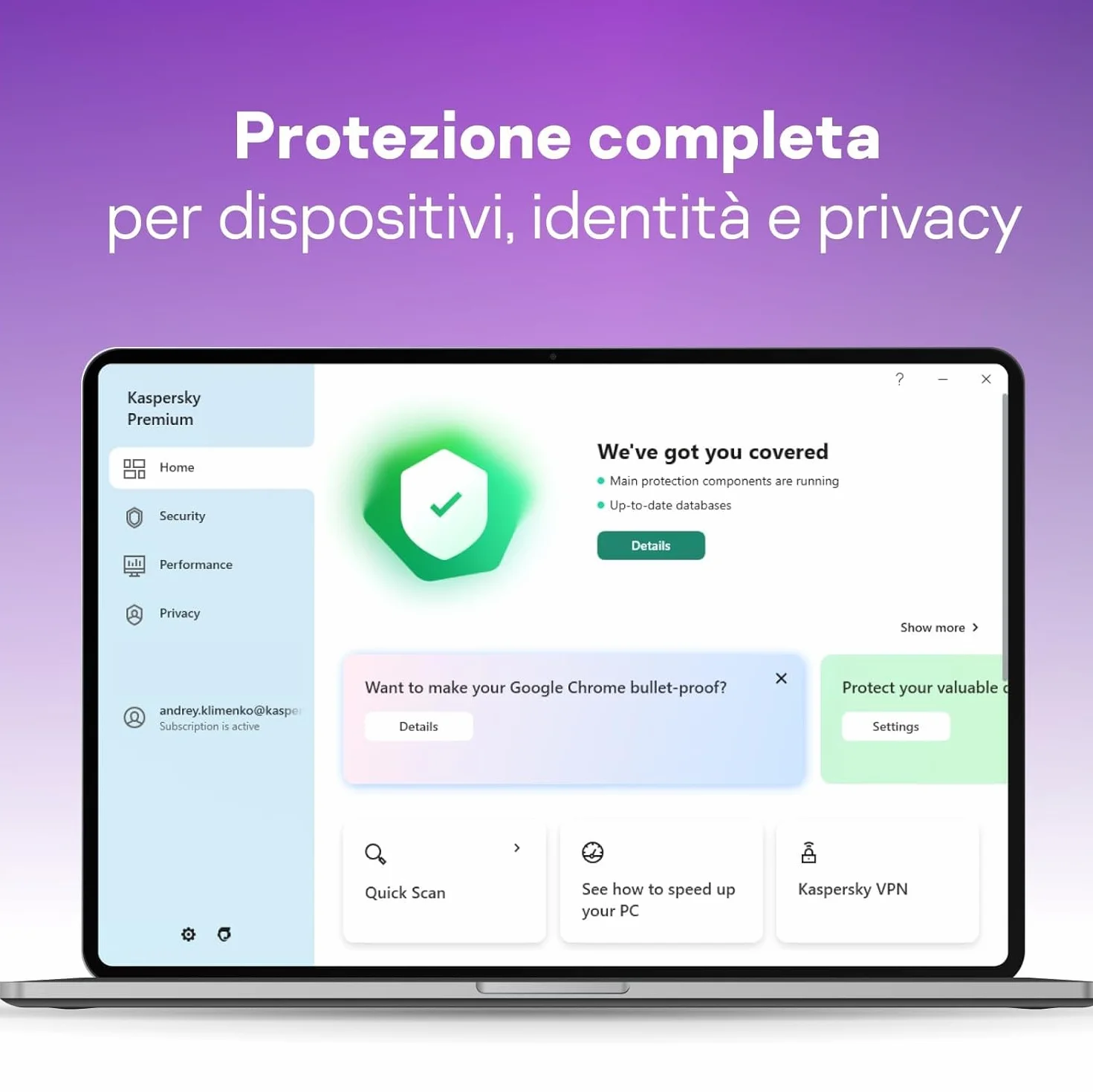 nextradeitalia Kaspersky Total Security 2025 PC/Mac/Android/iOS -1 Anno- 3 DISPOSITIVI