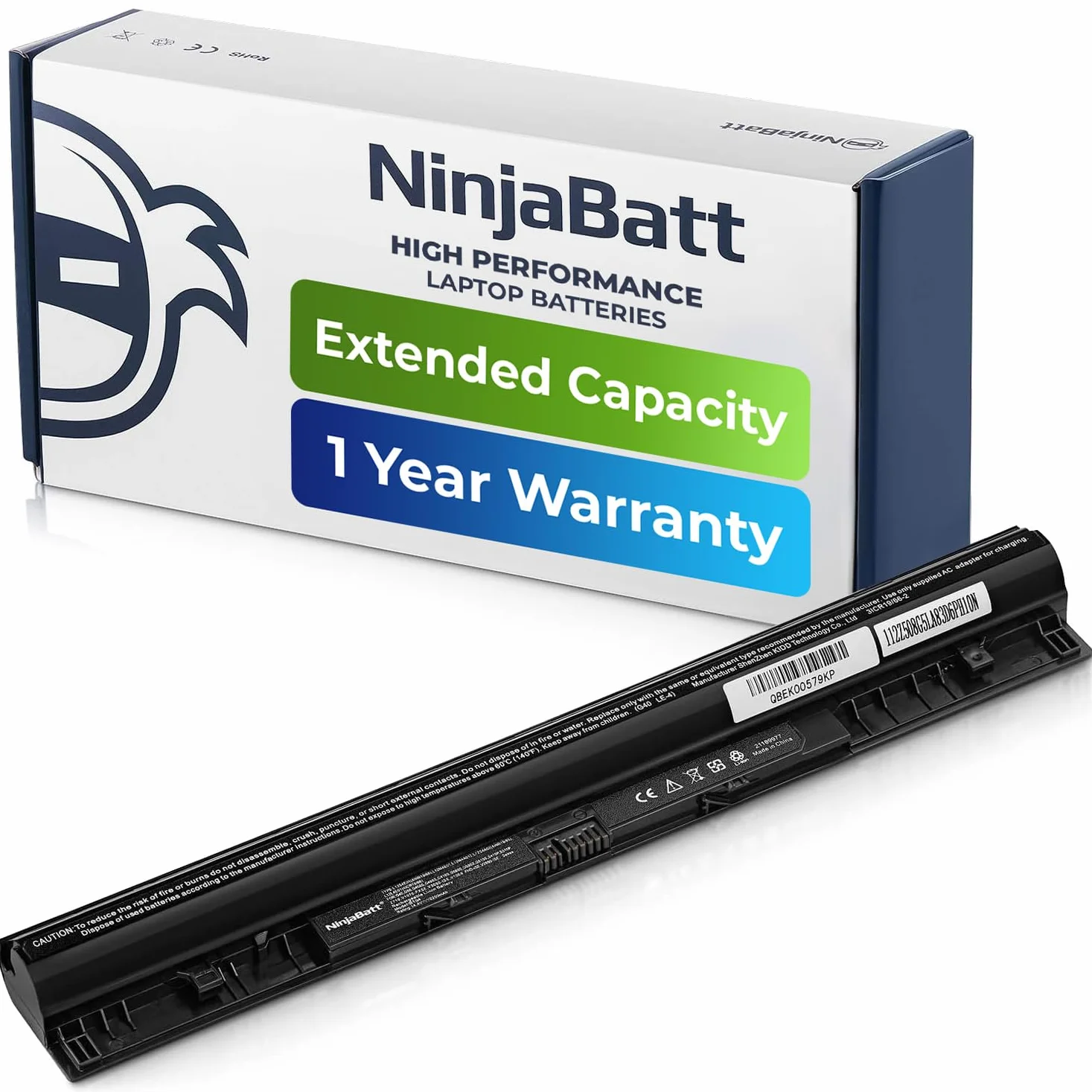 NinjaBatt Batteria per Lenovo L12M4E01 L12L4A02 L12S4A02 L12S4E01 S510P Z710 IdeaPad Z50-70 Z50-75 Z70-80 G50-70 G5-80 G50-45 G40 0S G50 0s G505s S410p - Lunga durata [4 celle/2200 mAh/33Wh]