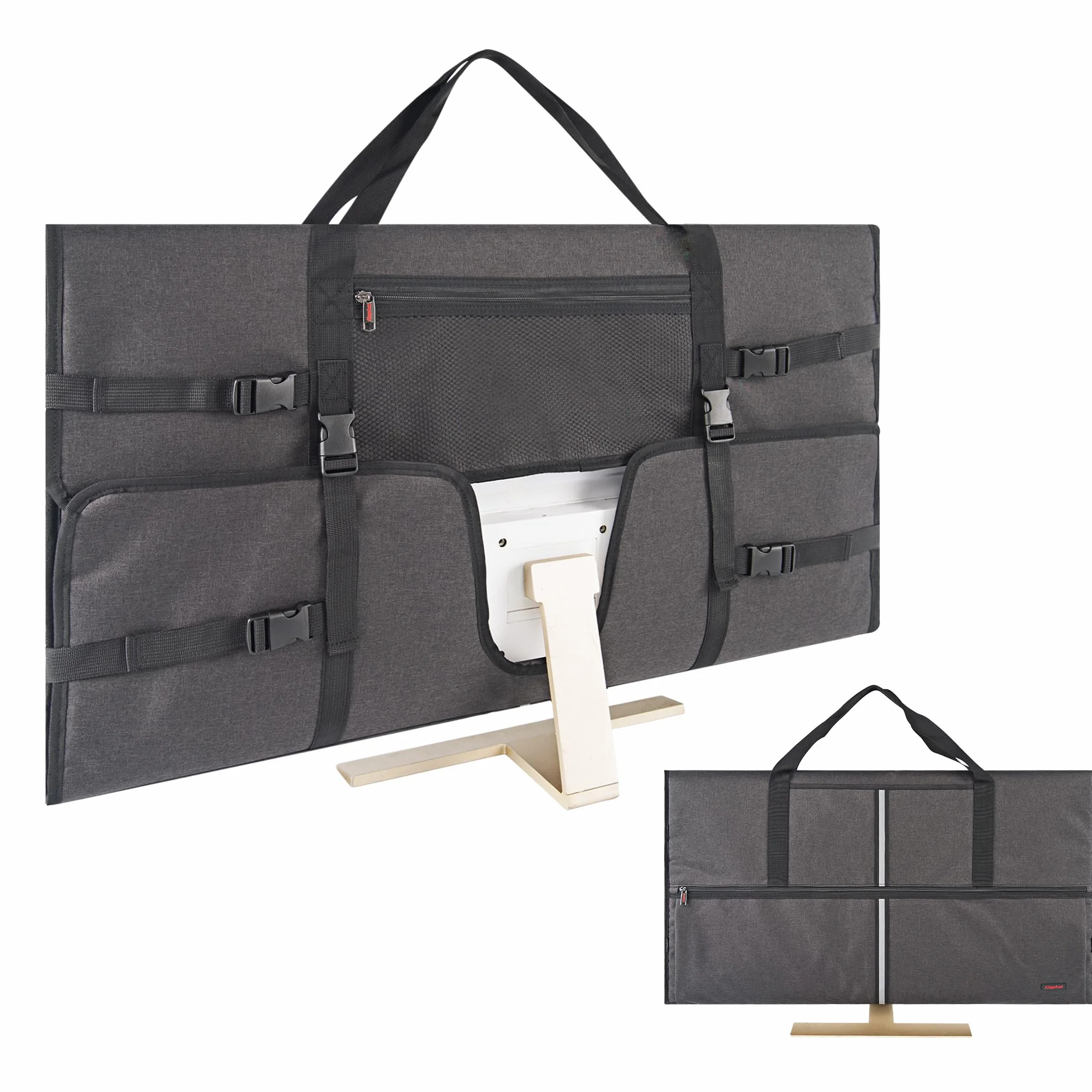 Borsa da viaggio compatibile con computer desktop All-in-One da 32" e monitor da 32" (grigio scuro)