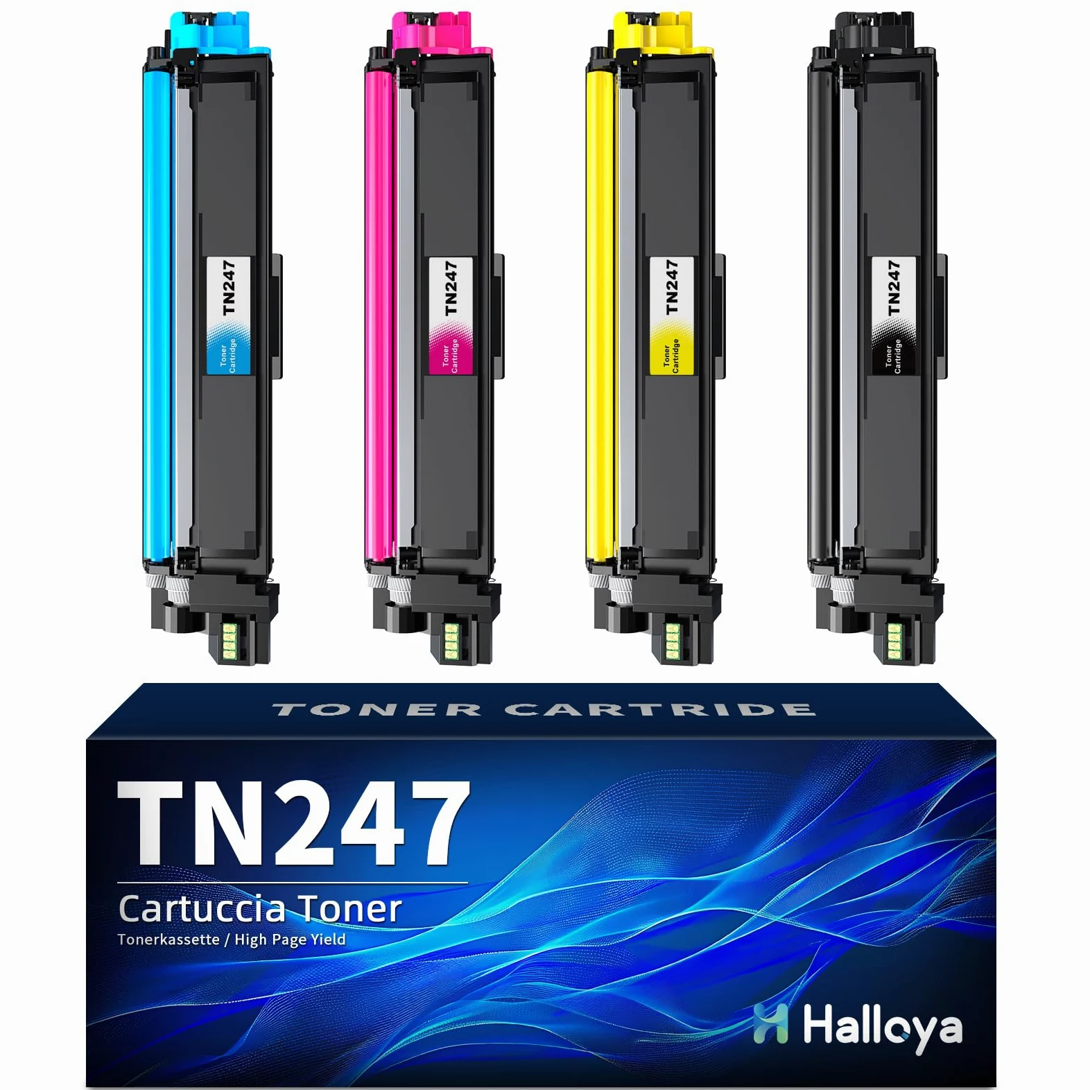 TN247 TN243CMYK Toner Compatibile con Brother TN247 TN-243CMYK | Compatibile con Brother DCP-L3550CDW MFC L3730CDN MFC-L3750CDW MFC L3770CDW HL-L3270CDW HL-L3210CW ( 4 Pezzi)