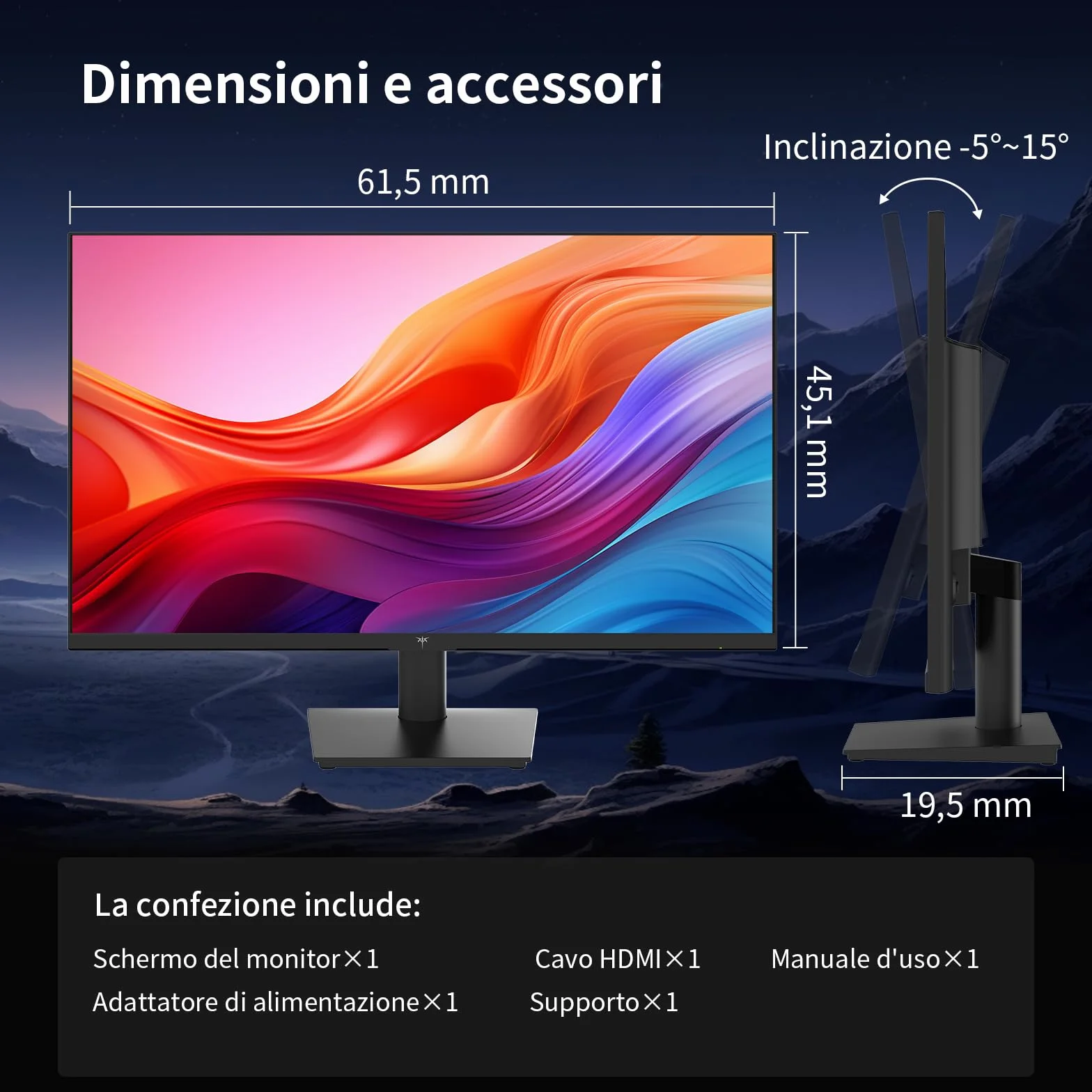 KTC Monitor 27 Pollici, QHD 100Hz (120Hz OC) Schermo PC - IPS Panel, Schermo anti luce blu, 96% DCI-P3, 126% sRGB, Supporto Adaptive Sync, Monitor per il tempo libero e il lavoro (VESA 75 * 75)