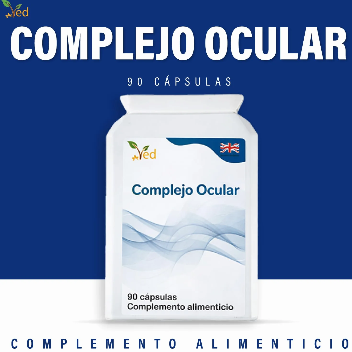 VED Eye Complex 90 capsule vegane con Luteina, Zeaxantina e antiossidanti