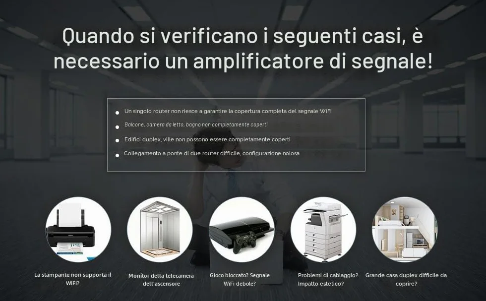 VONETS VAP11N-300 Mini 2.4GHz WiFi Ripetitore Wlan Bridge Ethernet Adattatore Wireless Hotspot Extender Signal Booster Porta RJ45 Alimentazione DC/USB per dispositivo di rete DVR Xbox PS3
