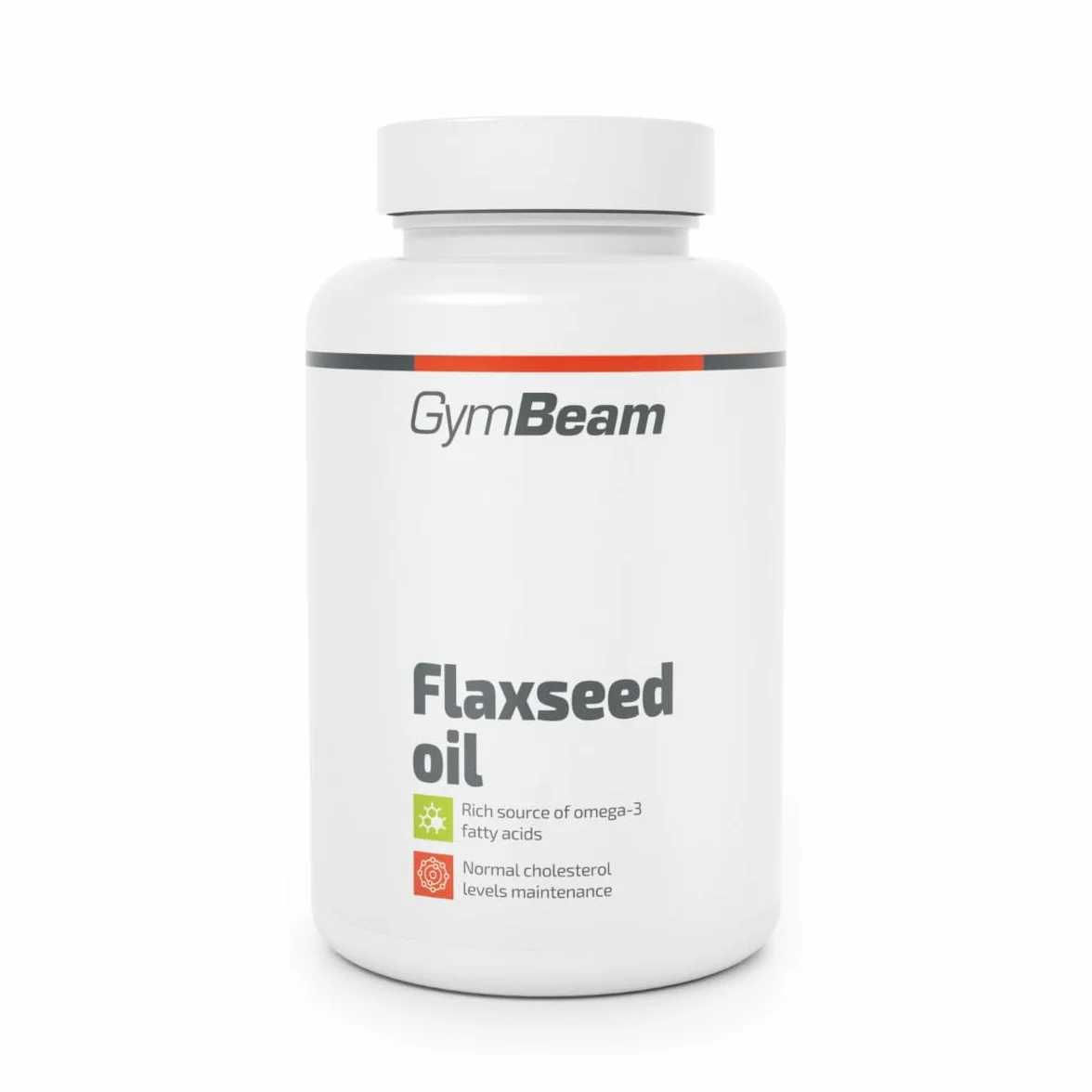 GymBeam Olio di Semi di Lino 2000 mg Capsule Omega 3 6 9 Vitamina E Flaxseed Oil