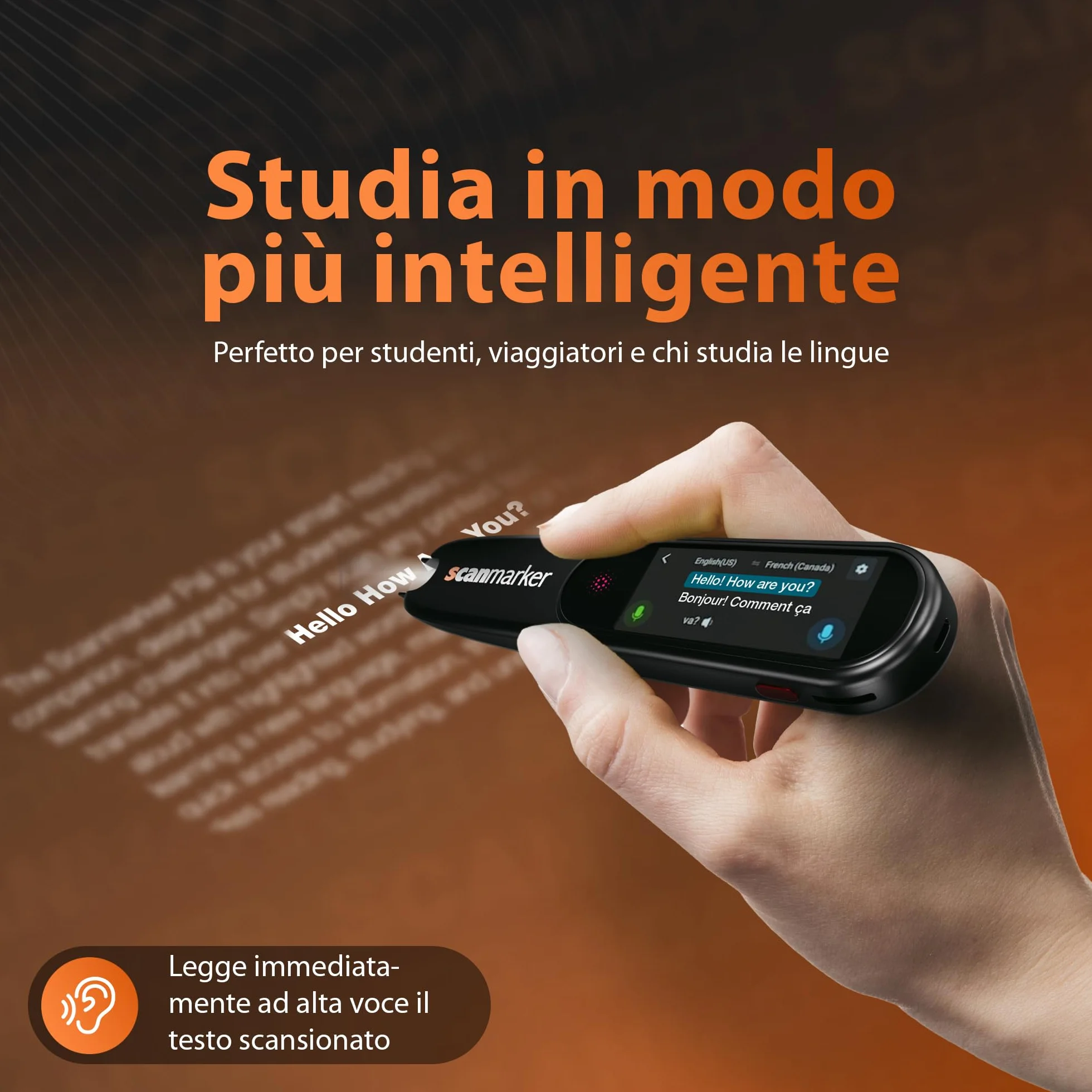 Scanmarker Pal Penna di traduzione e lettura per studenti lingue dislessia difficoltà apprendimento traduttore 100 lingue