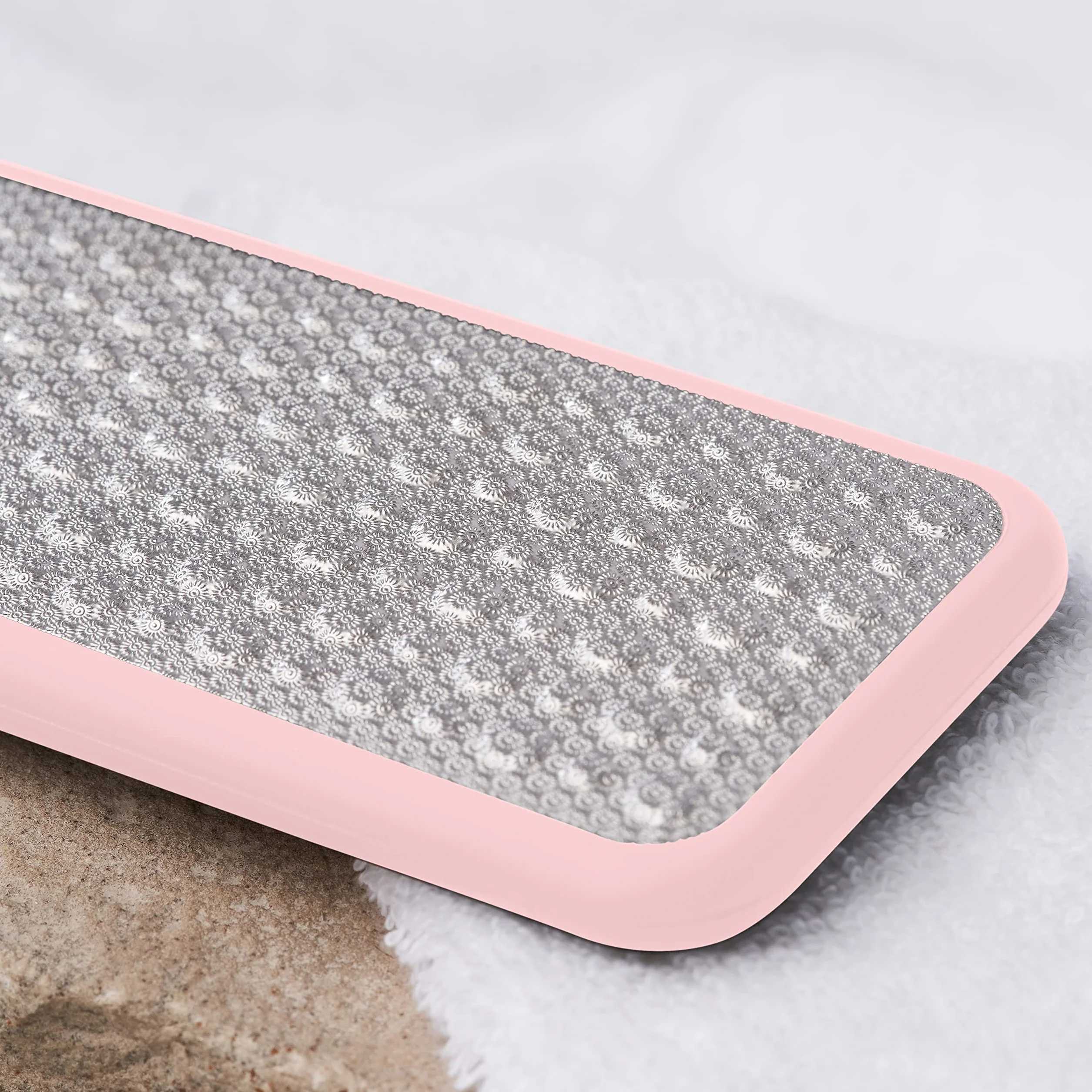 Lima per piedi professionale in acciaio inox laser-cut 3 in 1 con mini raspa integrata e manico ergonomico