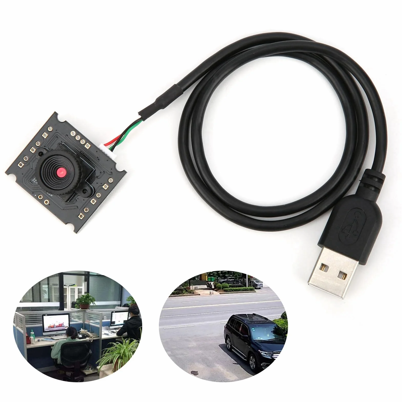 Modulo Videocamera, Modulo Scheda Videocamera USB HD per WinXP/Win7/Win8/Win10/OS X/Linux/Android, Sostituzione Modulo Webcam HBV-W202012HD
