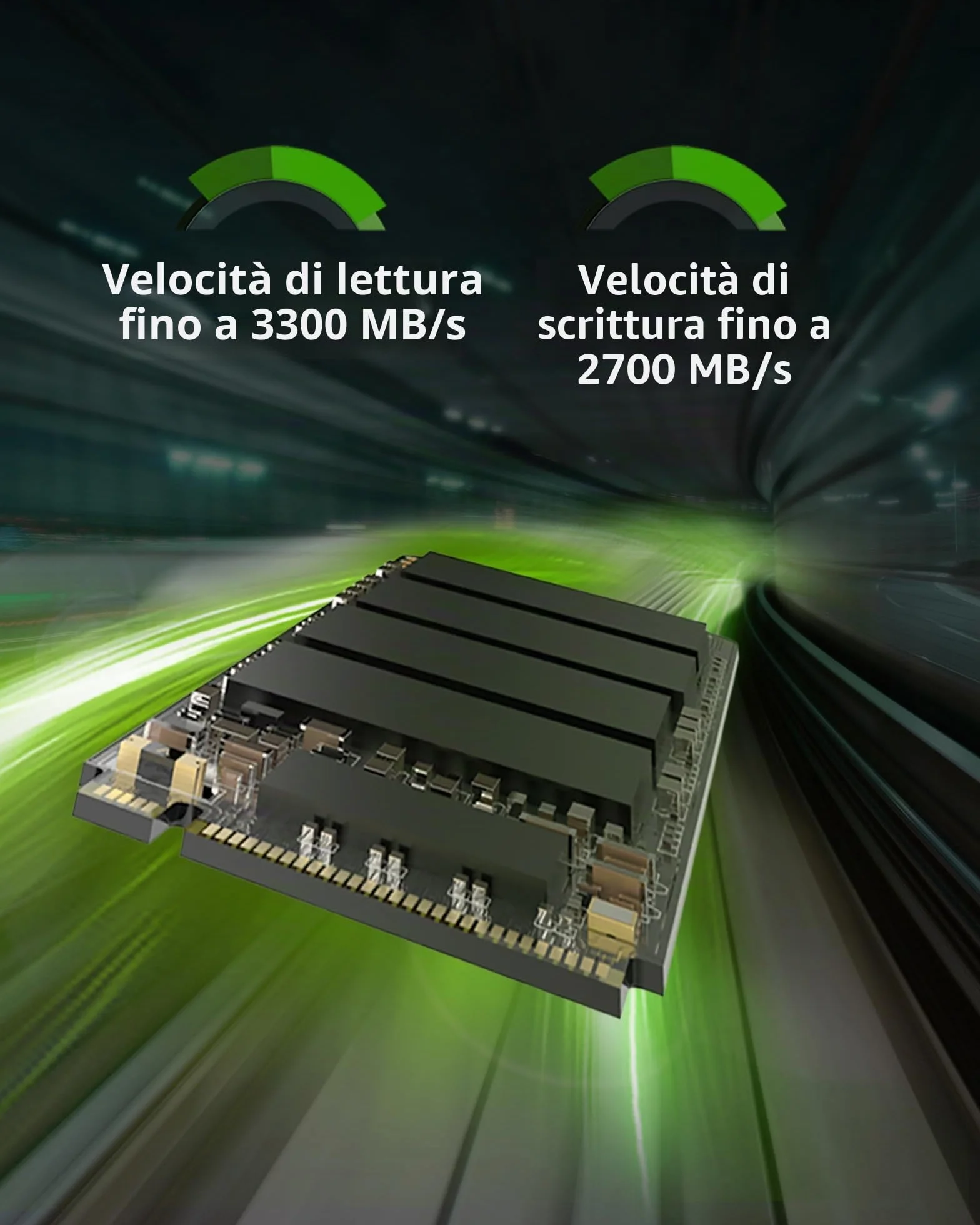 Acer FA100 SSD PCIe 3.0 NVMe 1 TB: Velocità di lettura fino a 3300 MB/s, disco interno Gen3x4 M.2 2280 con HMB e SLC - SSD per laptop/desktop e giochi.