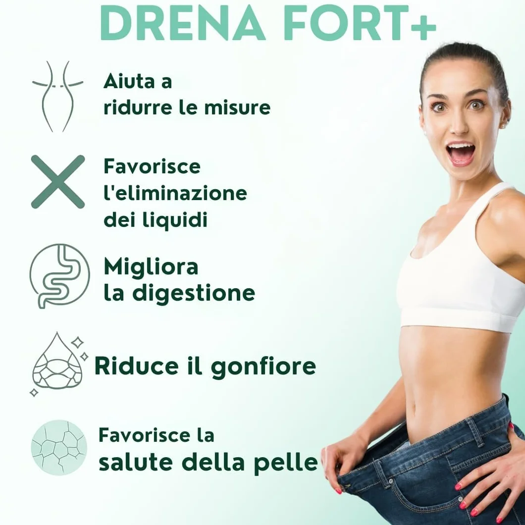 Drenante Forte con Bromelina e Ananas Detox Dimagrante Sgonfiante Pancia Glutei