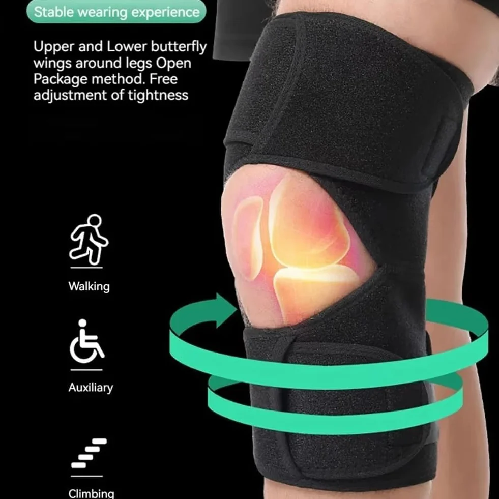 Tutore per Ginocchia Medicale Supporto Articolare Stabilizzatore a Molla per Sport Palestra