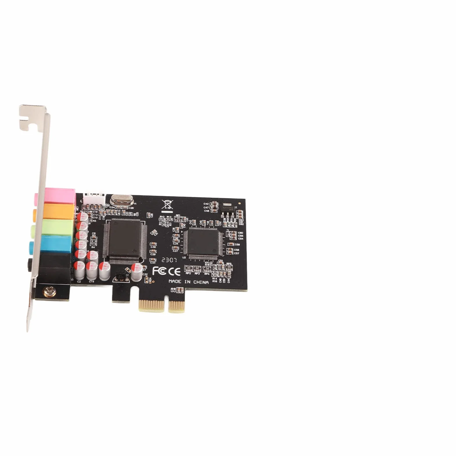 Scheda 6 Conversione Stereo Hardware con CD Driver Scheda Desktop Nera CMI8738 PCI-E 7/Vista/XP 32/64 Bit