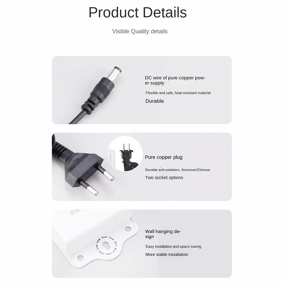 Persistence Gruppo di Continuità 12V-2A per WiFi, Router, Modem, Telecamera di Sicurezza Mini UPS Protezione di Backup per Batteria Spina UE