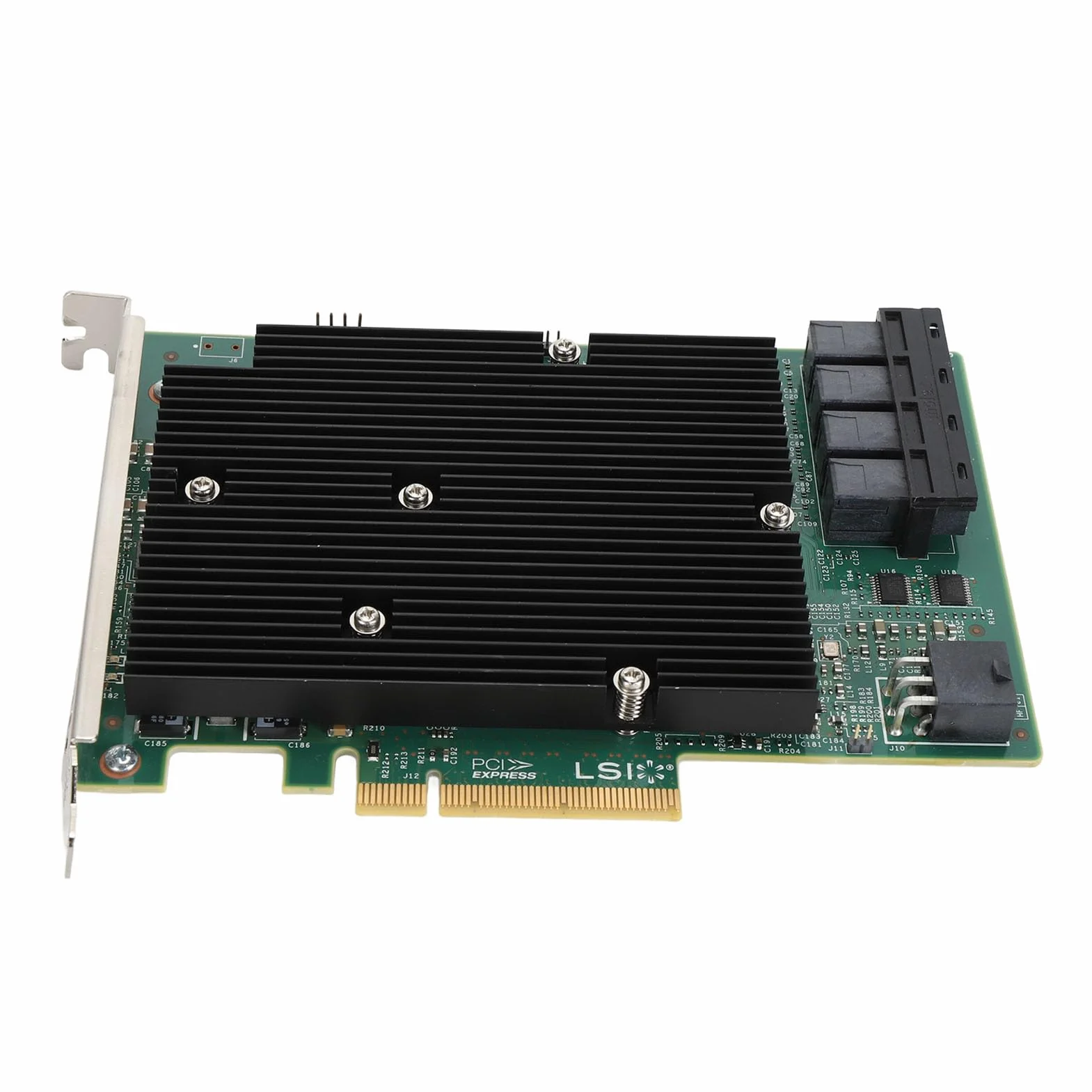 Scheda HBA Controller LSI SAS 9300-16I a 16 Porte con Slot PCIe, SAS da 12 Gb/s, per per Linux, per SUSE, per Red Hat, per VMware, per FreeBSD