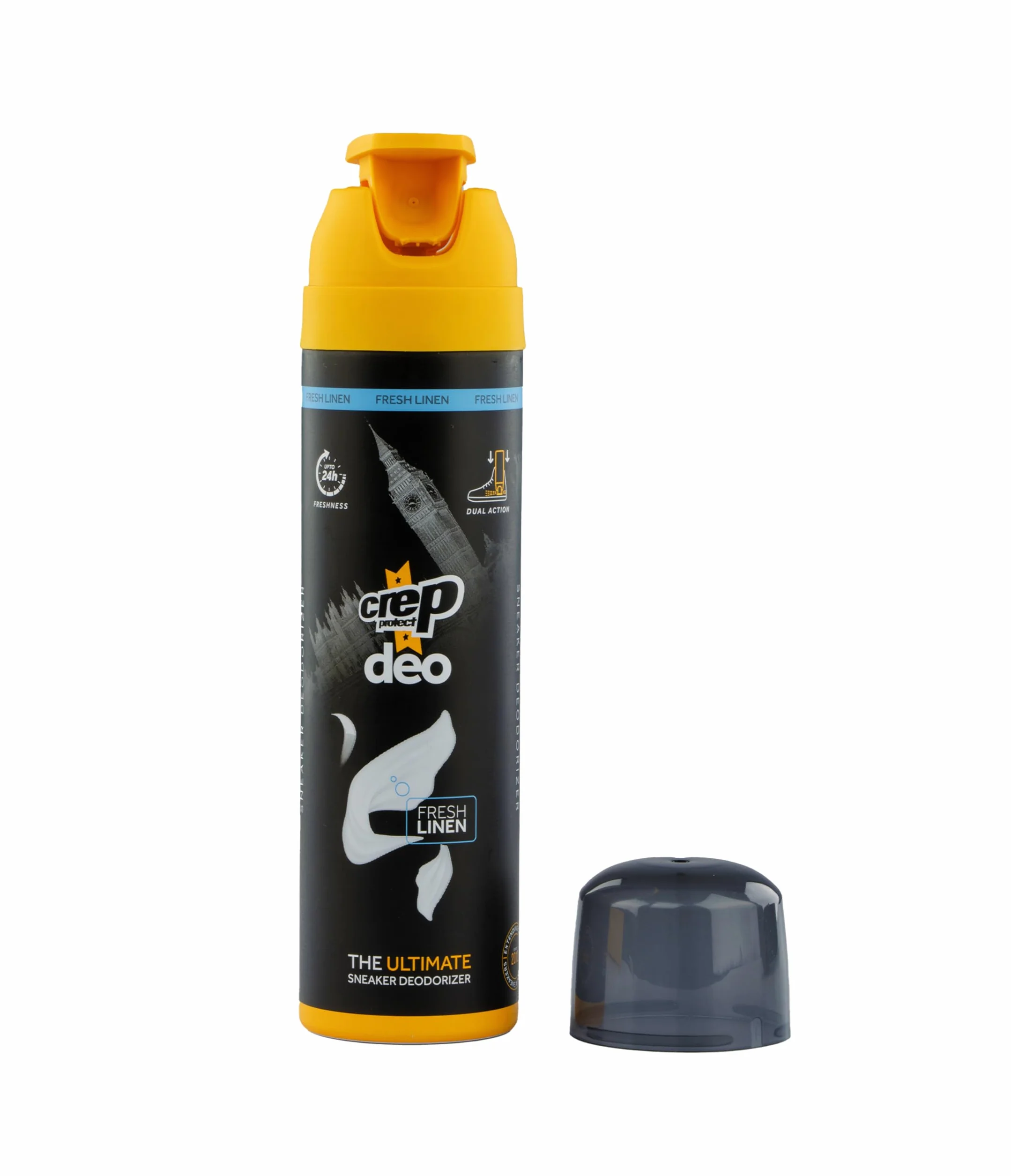 Crep Protect Shoe Deodorizer Spray 24-Hour Odor Protection Residue-Free Formula 150ml