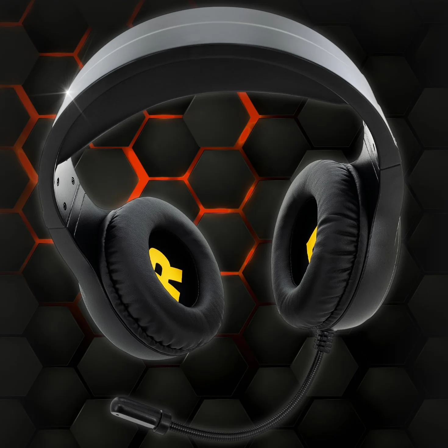 EMPIRE GAMING – Icarus S16 Cuffie Gaming RGB – per PS5, PS4, Xbox One/Series, PC, Mac, Smartphone, Tablet – Telecomando – Audio Stereo ad Alta Definizione – Microfono Flessibile