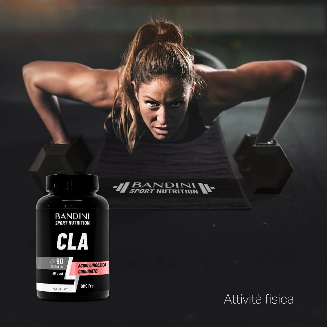 Bandini CLA 3.200mg Integratore Acido Linoleico Coniugato Olio di Cartamo Puro Omega 6 90 Capsule Molli