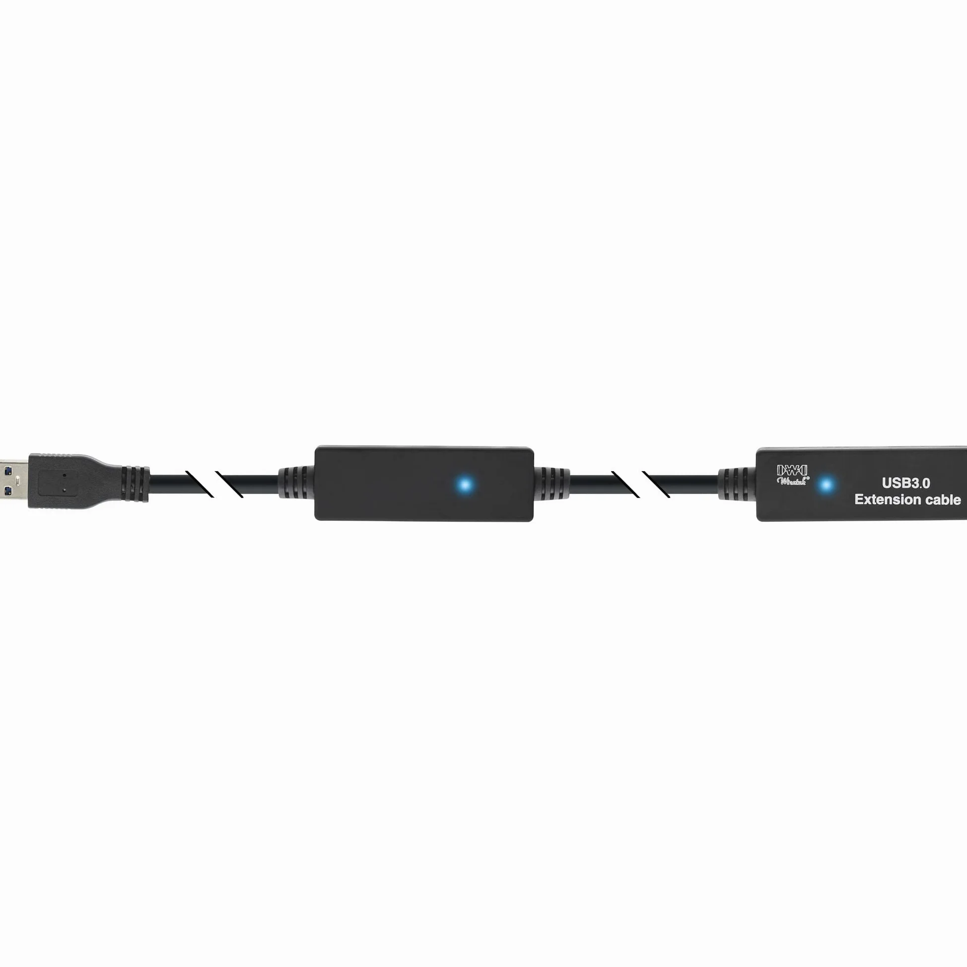 InLine 22338 Cavo USB 3.0, Attivo, Prolunga, Type-A Maschio/Femmina, 10 m, Nero
