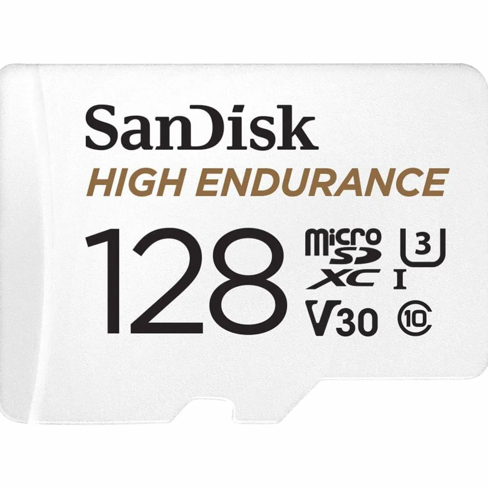 SanDisk 128GB High Endurance microSDXC Card for Dash Cams 4K UHS-I U3 V30 100MB/s