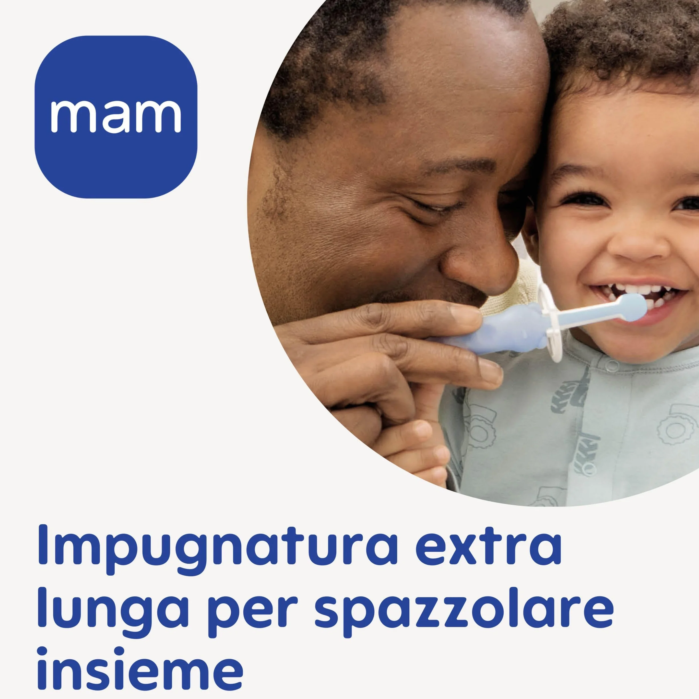 MAM Learn to Brush Set da 2: Spazzolino Denti Bambini 5+ Mesi e Baby’s Brush Setole Morbide 6+ Mesi, Azzurro