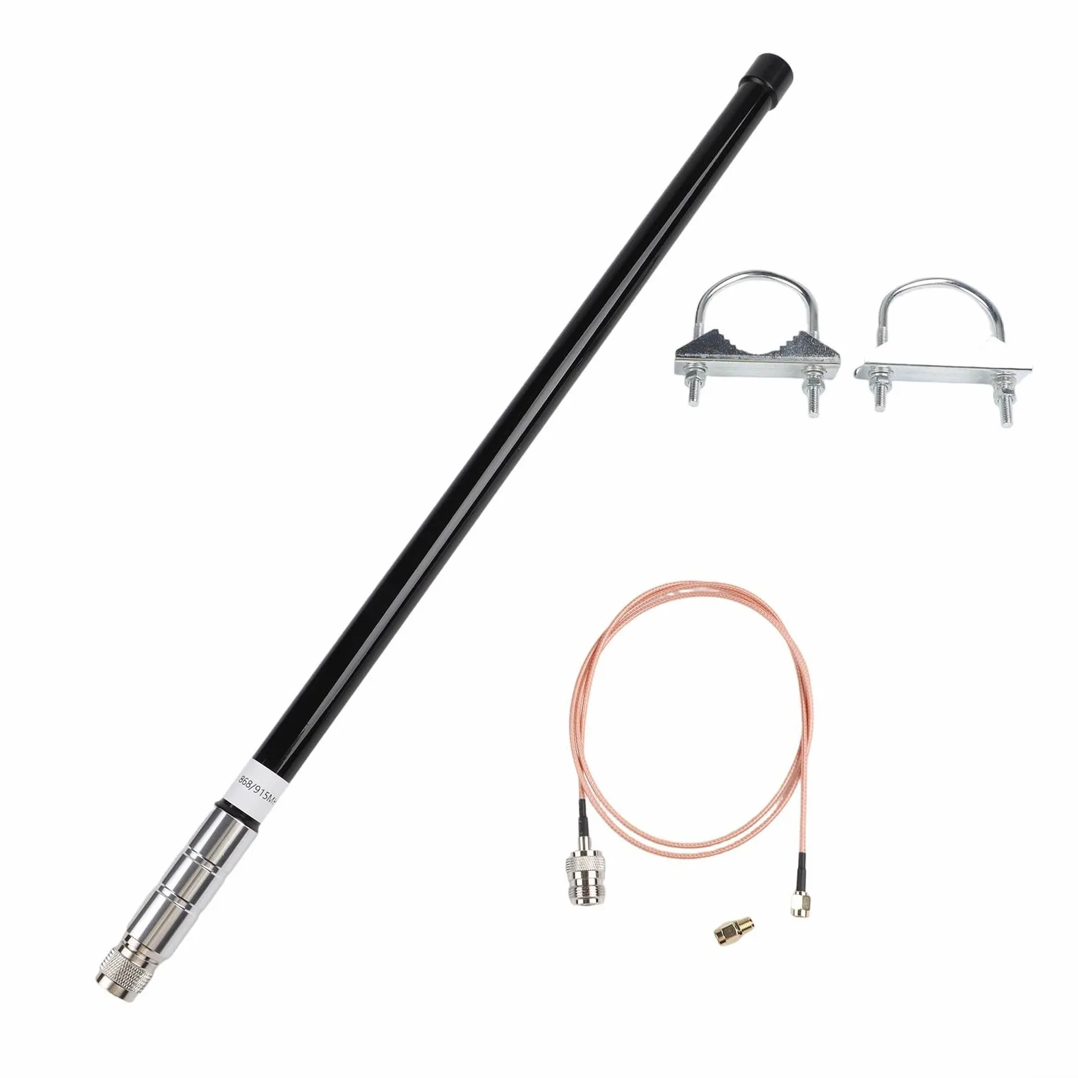 Resistente alle intemperie per lora 55 cm per elio, resistente alle intemperie per lora | Gamma di frequenza 860-930 MHz, polarizzazione verticale, impedenza 50 Ohm, VSWR ≤ 1,5, ideale per lungo raggio