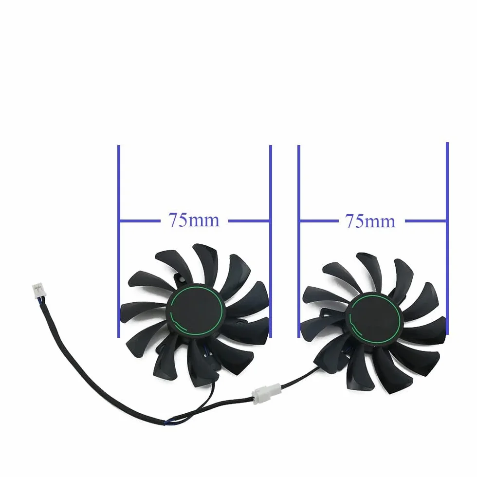 75 MM HA8010H12F-Z CGPU Scheda Grafica Ventola di Raffreddamento Sostituire per MSI GeForce GTX 1650 Super Ventus XS Ventilatori Scheda Grafica