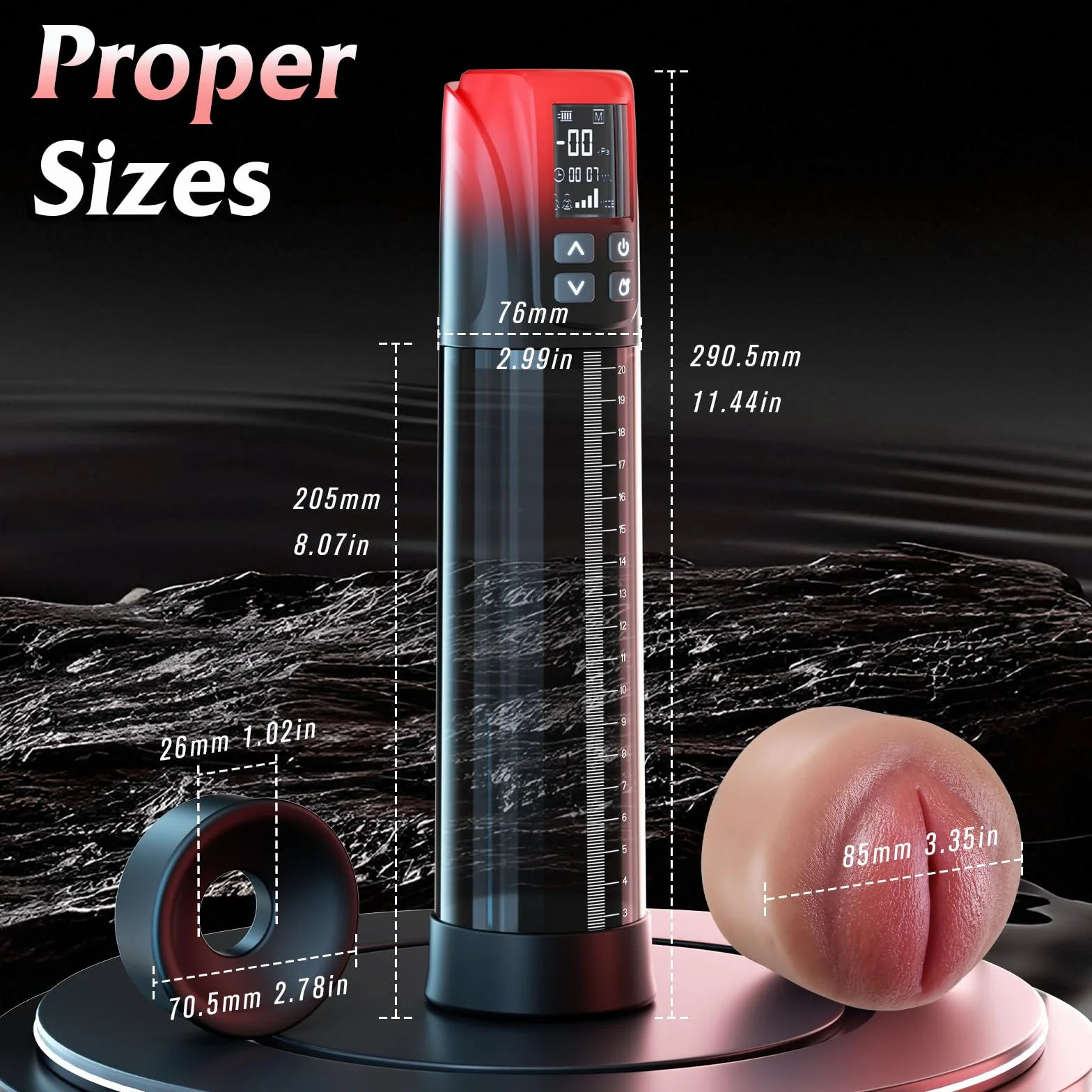 Masturbatore Uomo Sex Toys - Pompa Vacuum con Vagina Silicone Finta per Pene